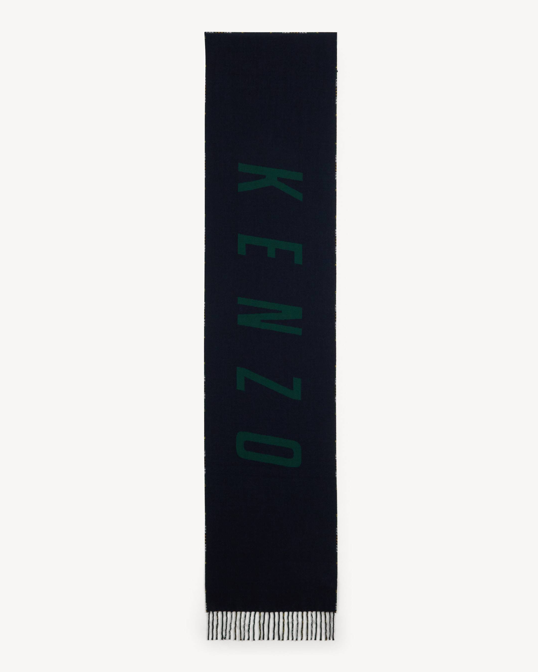 'KENZO Checks' ヴァージンウール マフラー