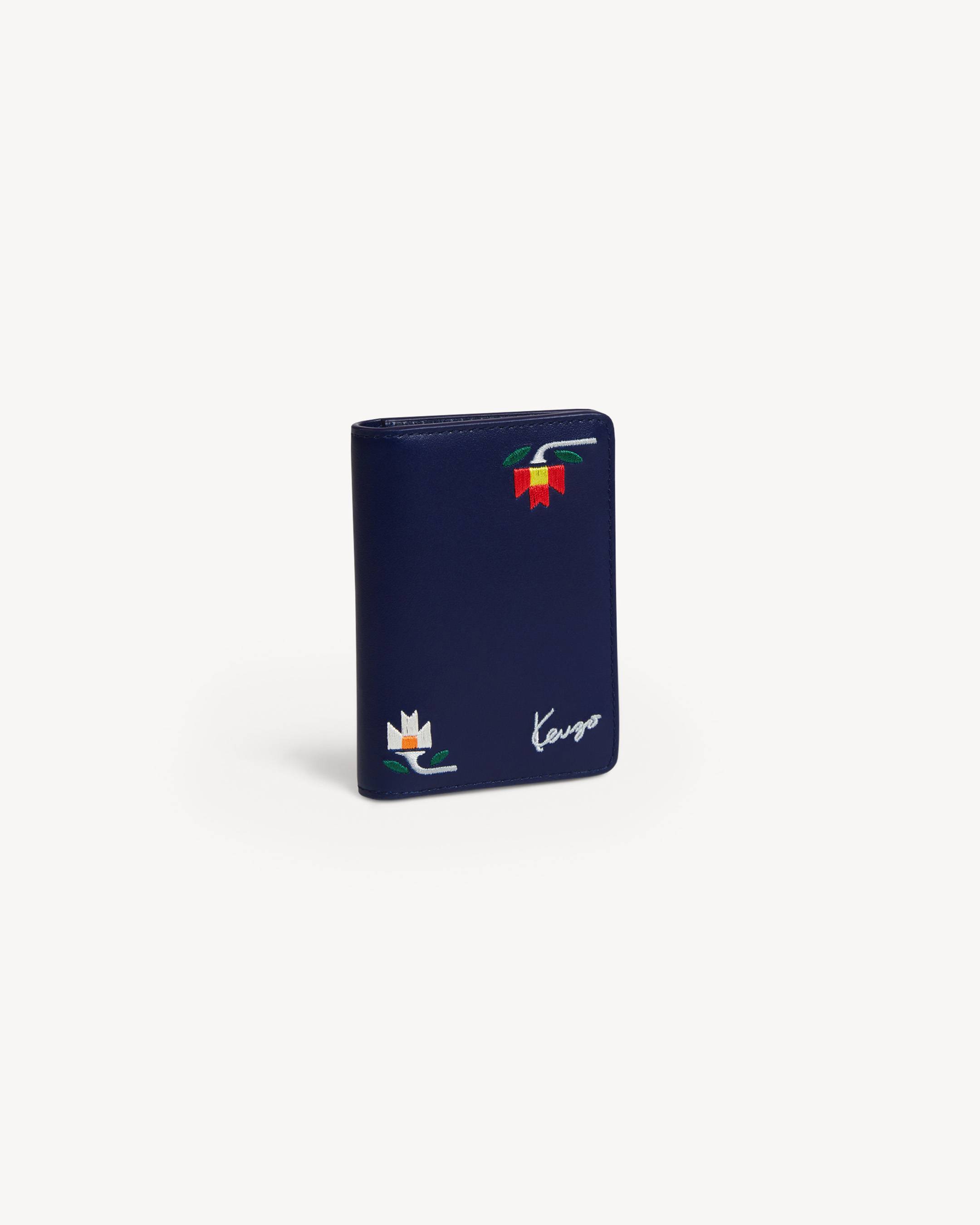 'KENZO Ikat Flower' レザー ポケットオーガナイザー（カードケース）