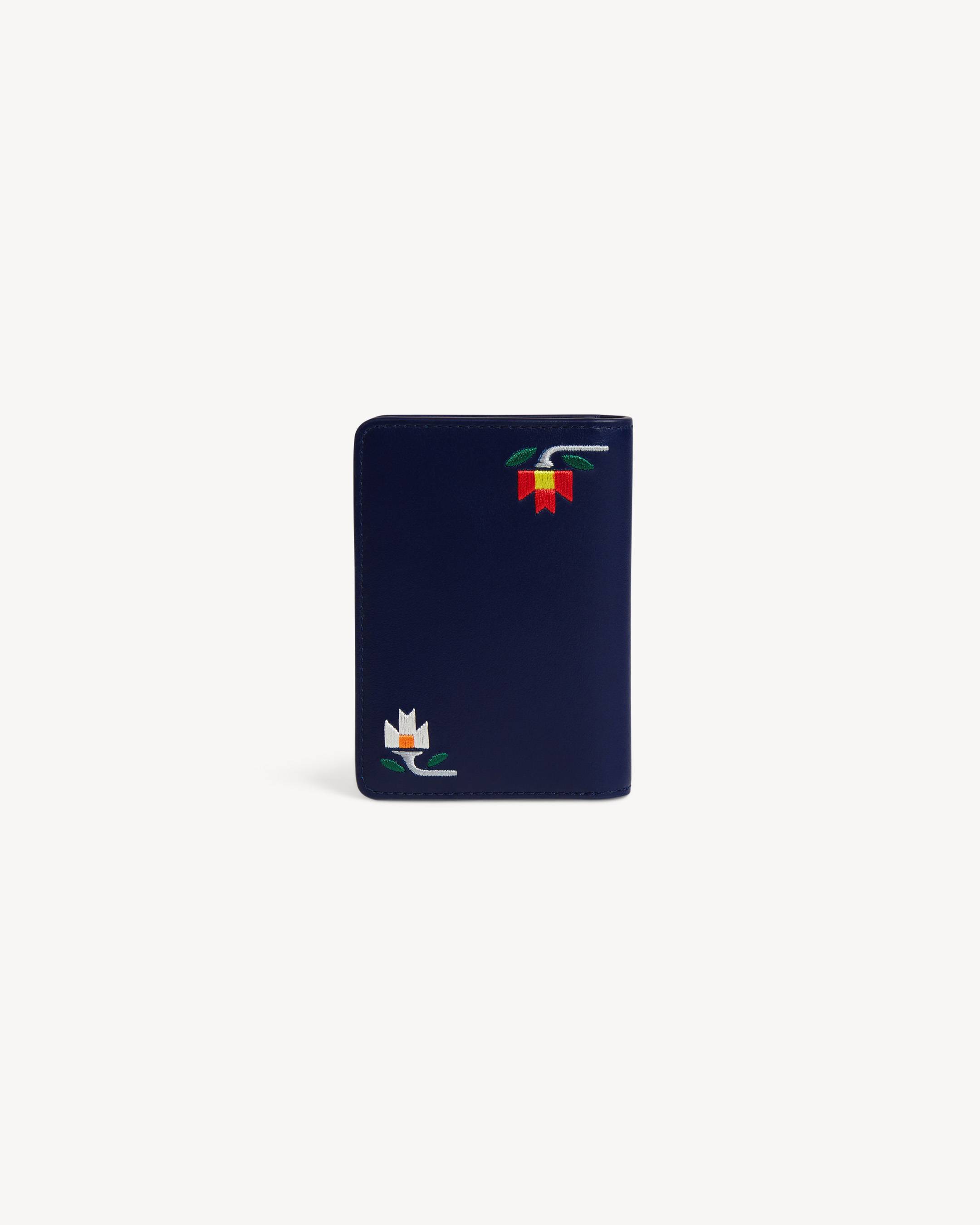 'KENZO Ikat Flower' レザー ポケットオーガナイザー（カードケース）