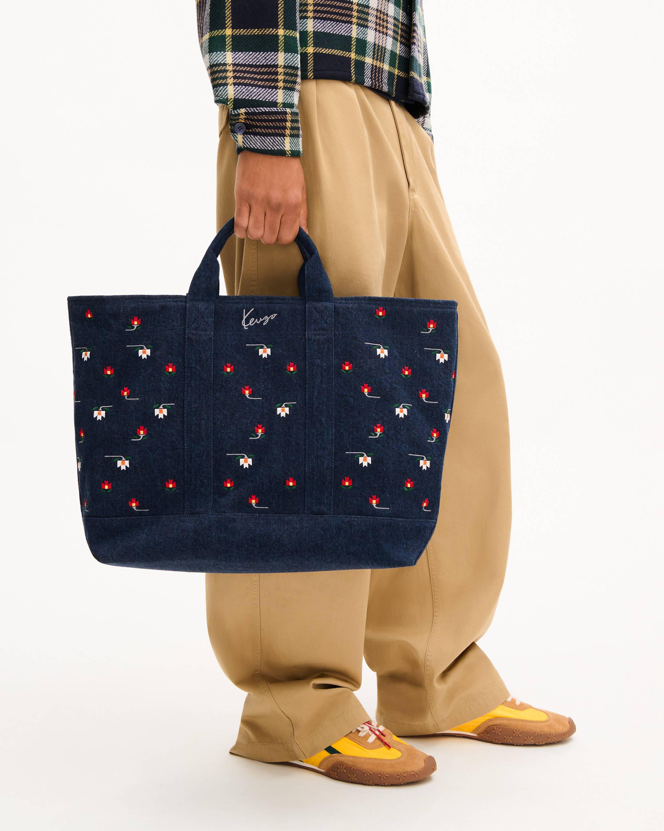'KENZO Ikat Flower' large tote bag