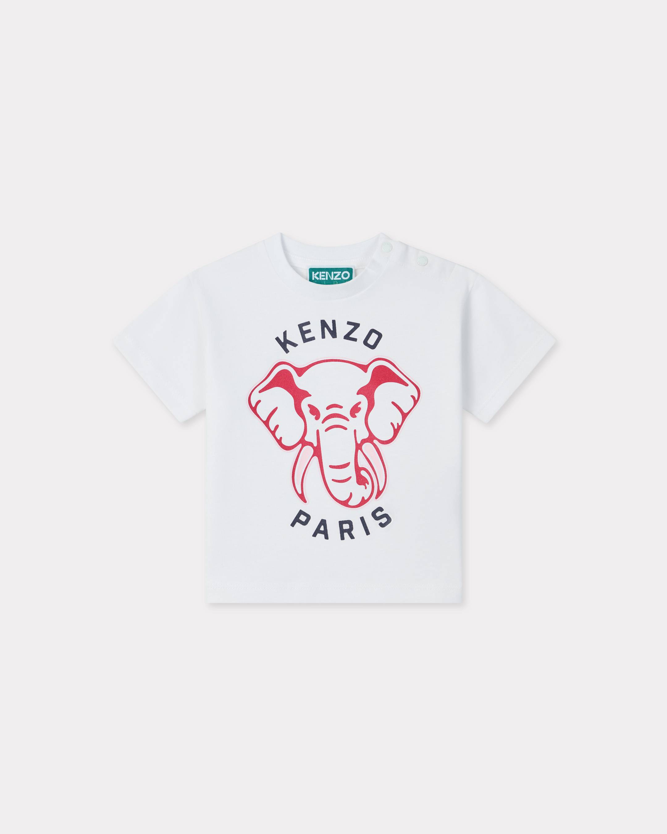KENZO Cotton T-shirt, Kids, White, Size 9m, Cotton