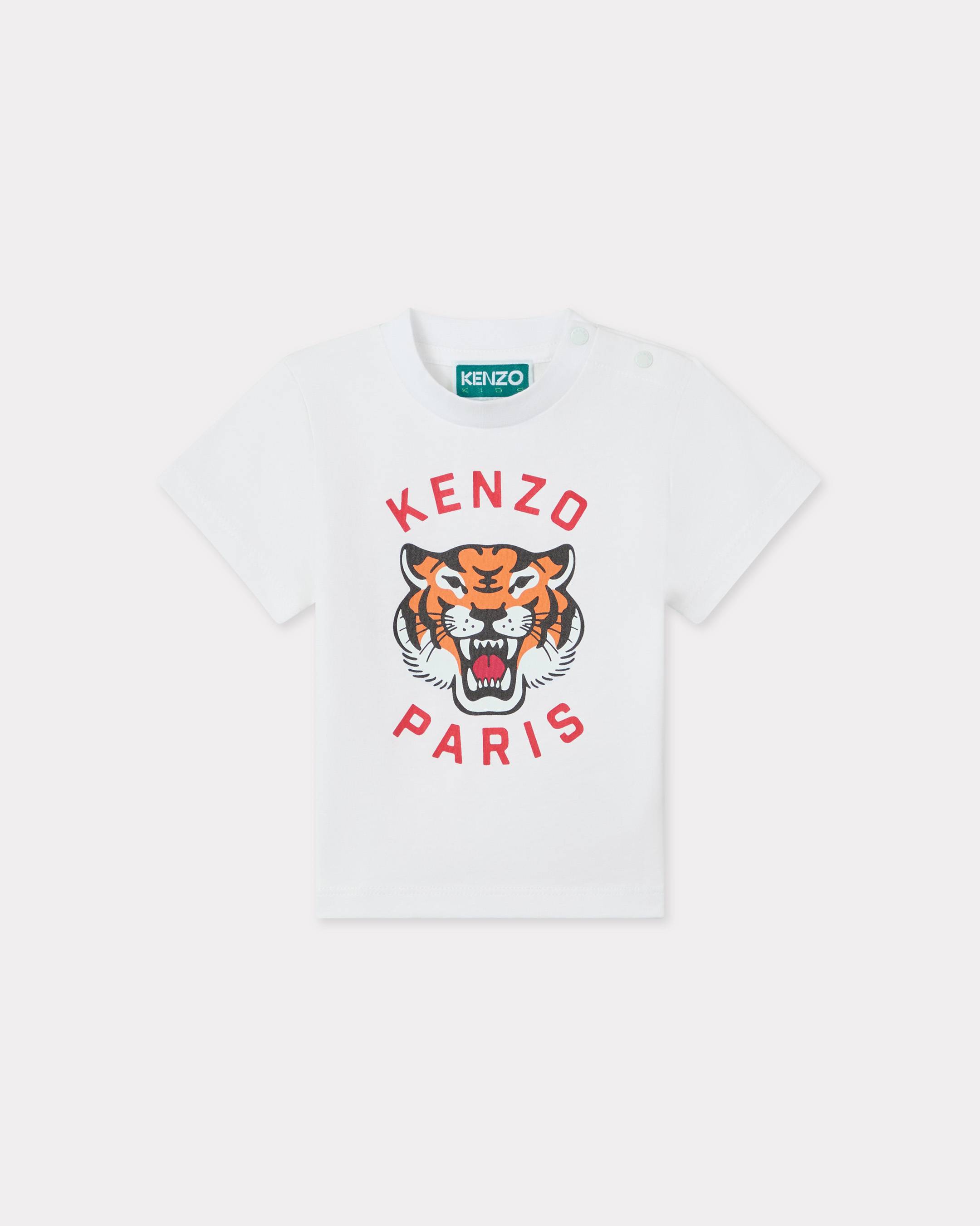Kenzo Kids Cotton T-shirt White Size 2Yrs