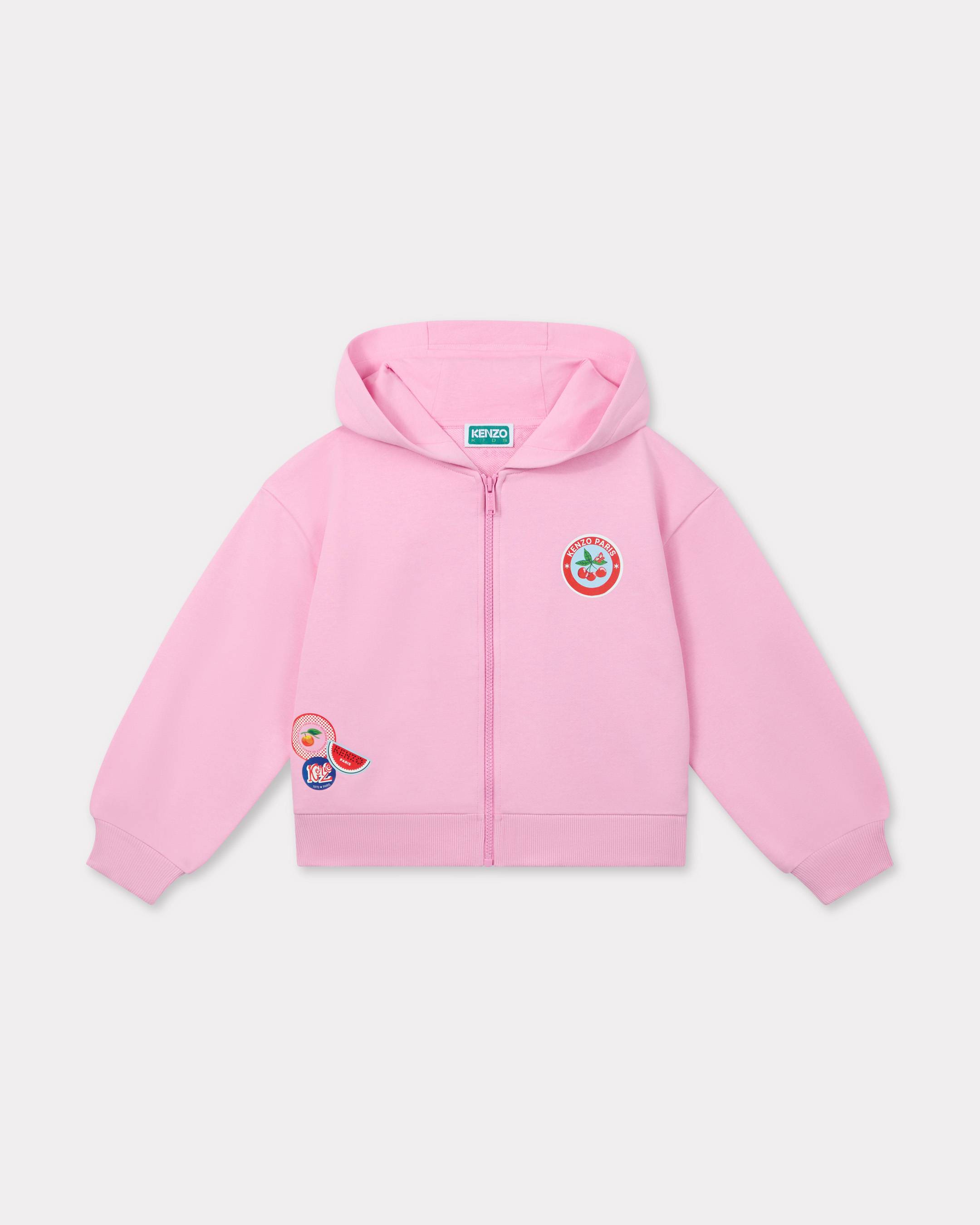 KENZO Kids 'East West' Cotton Tracksuit Top Pink Unisex - Size 6Yrs