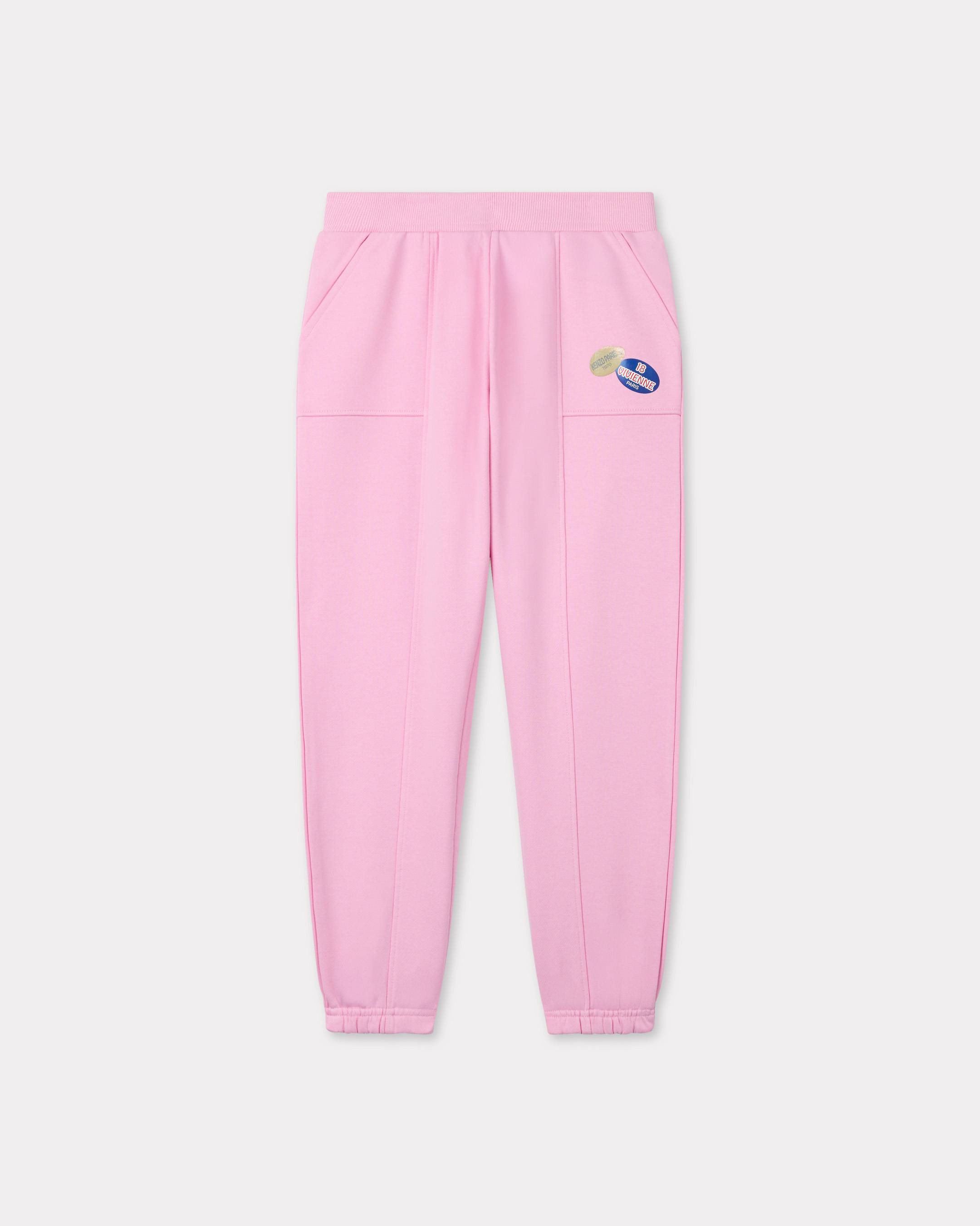KENZO Kids Cotton Sweatpants, Kids, Pink, Size 6Yrs,