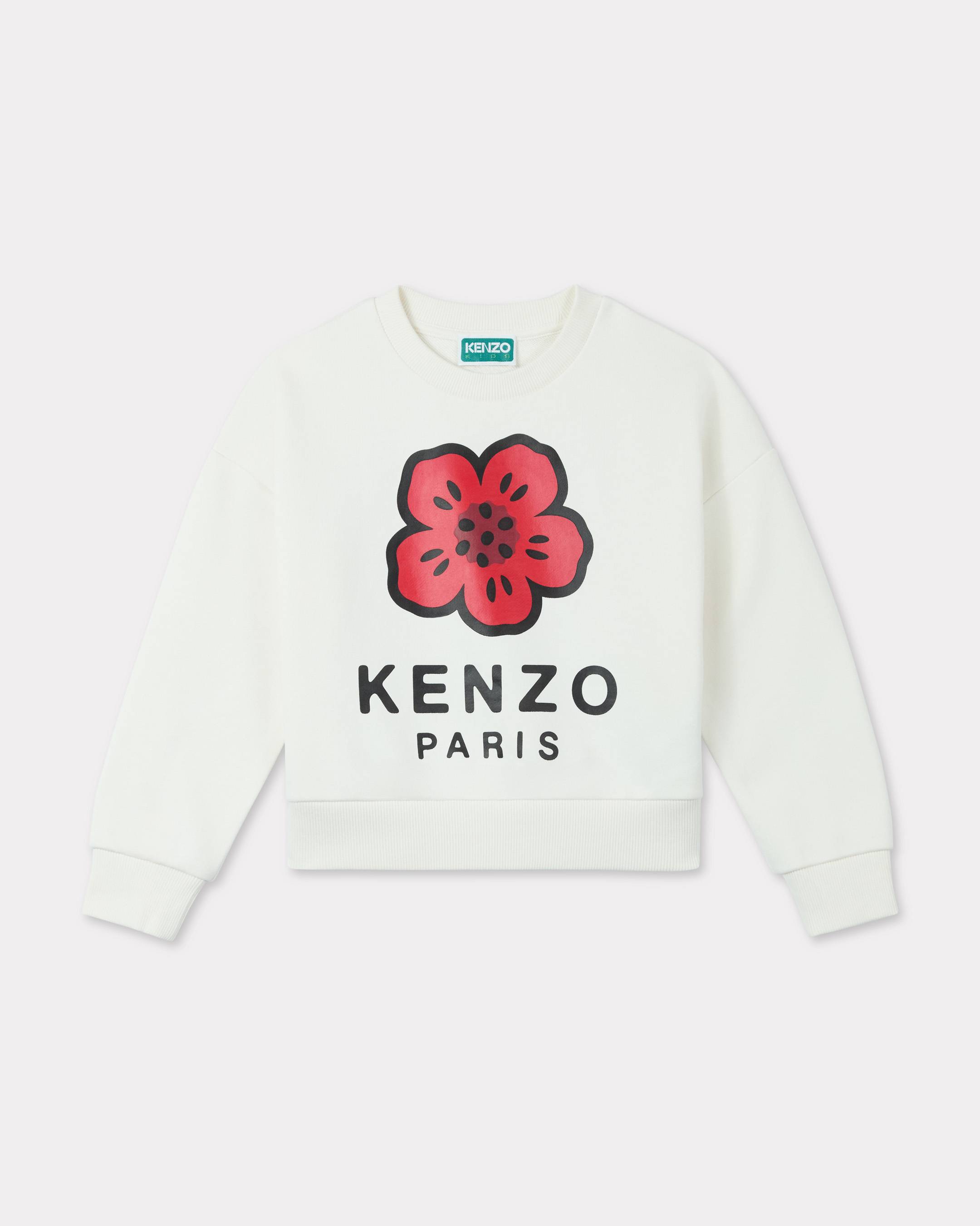 KENZO Kids Cotton Sweatshirt, Kids, White, Size 14Yrs,