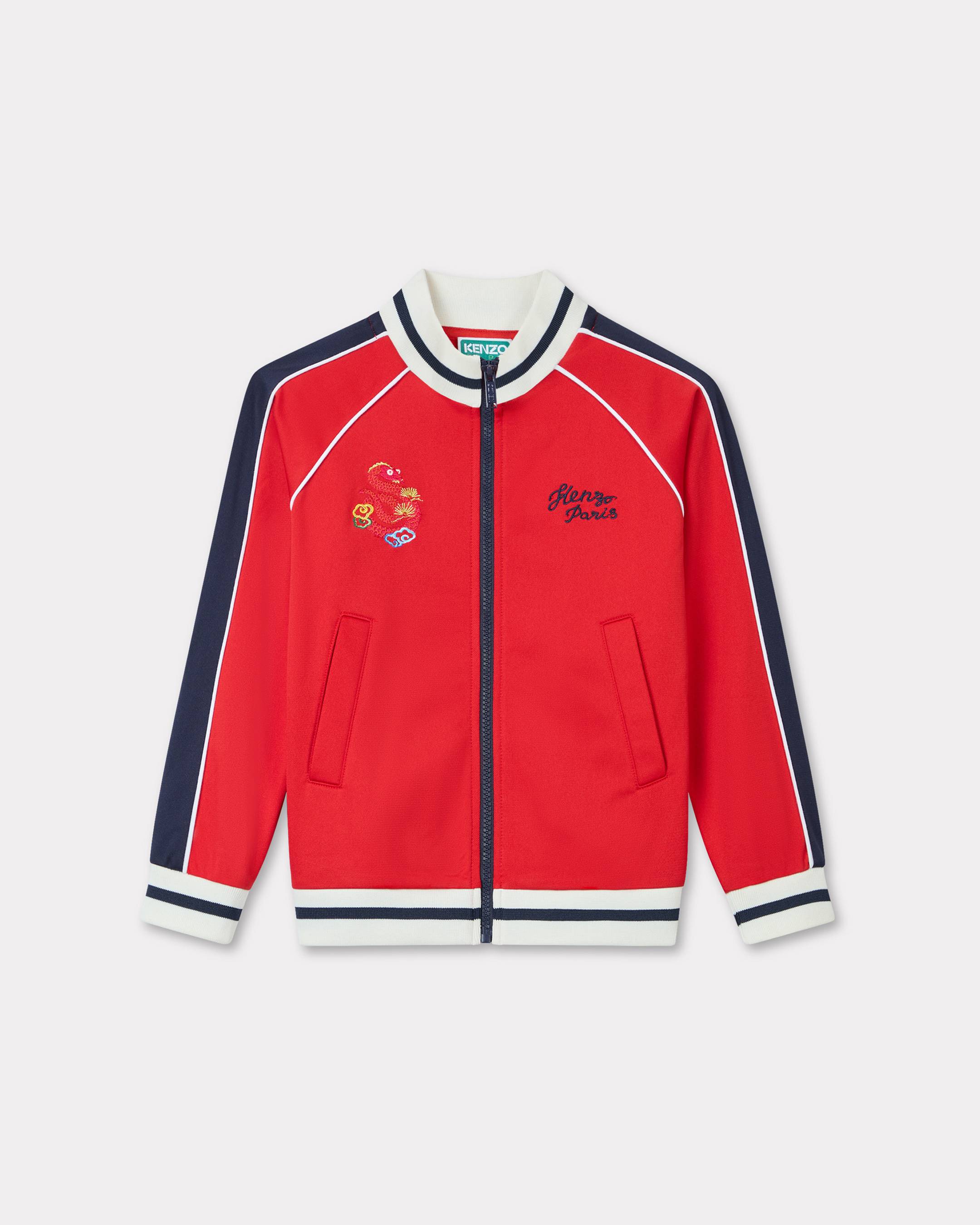 KENZO Enfants Sweatshirt Brodé 'Lunar New Year', Unisex, Orange Fonce, Taille , 4a