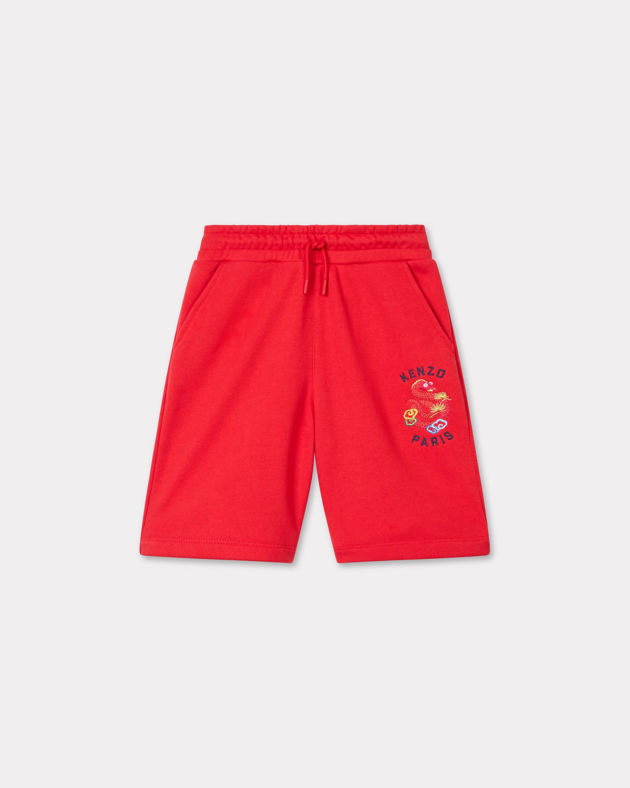 KENZO Kids 'Lunar New Year' Short , Kids, Deep Orange, Size 10Yrs, Cotton