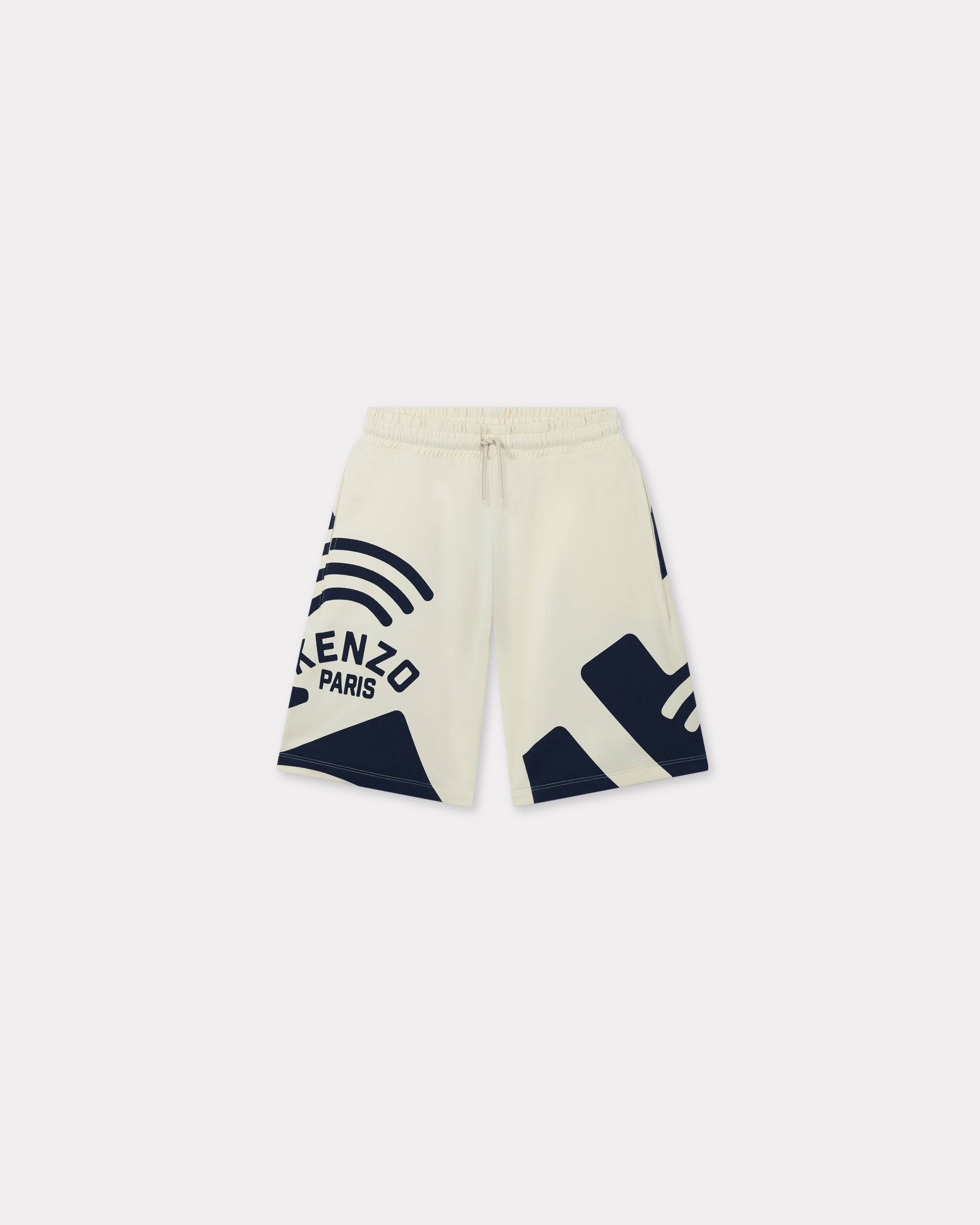 Kenzo Enfants Bermuda 'East West' En Coton Unisexe Ecru - Taille 10a
