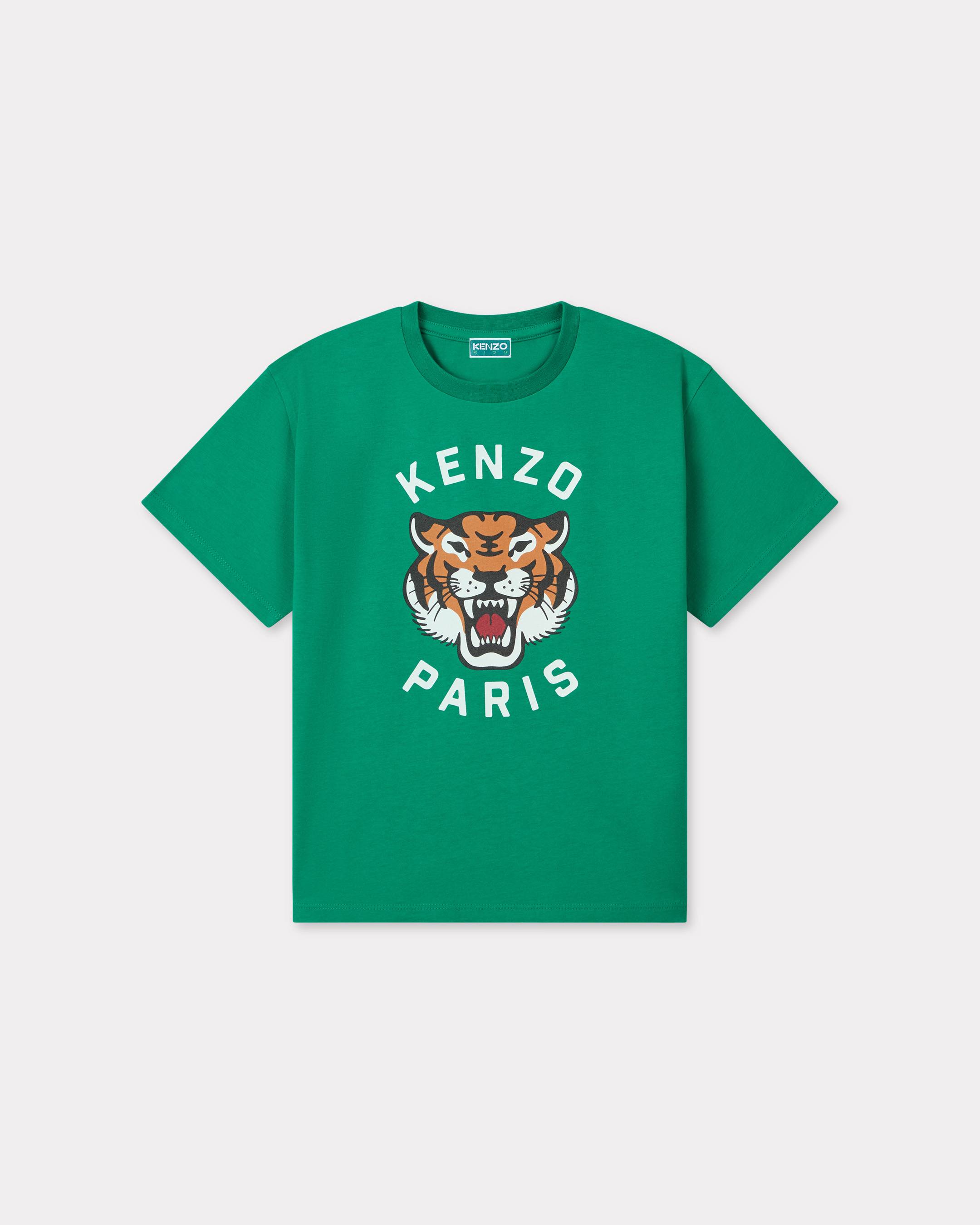 KENZO Kids Cotton T-shirt, Kids, Bottle Green, Size 4Yrs,