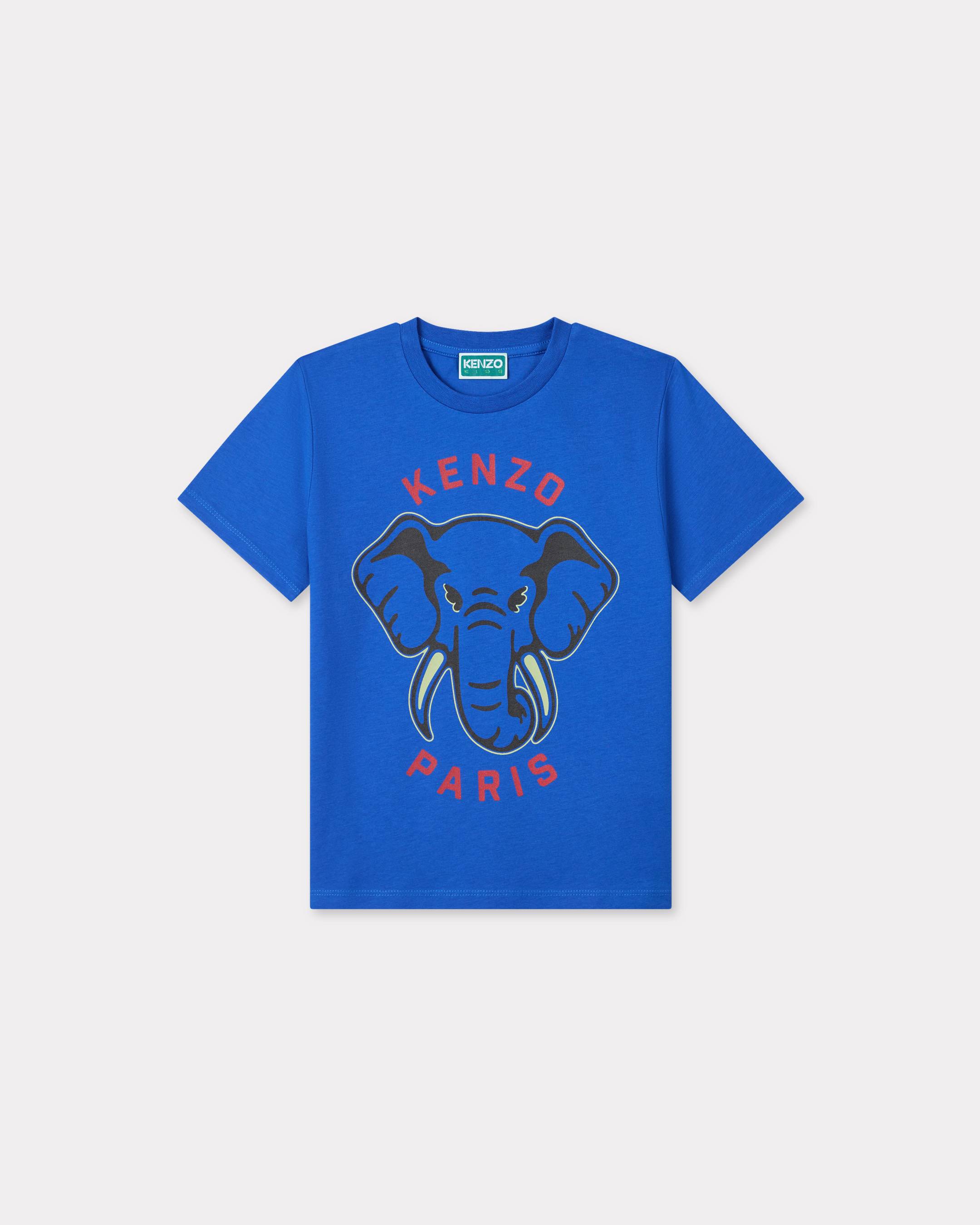Kenzo Enfants T-shirt En Coton Unisexe Bleu Electrique - Taille 12a