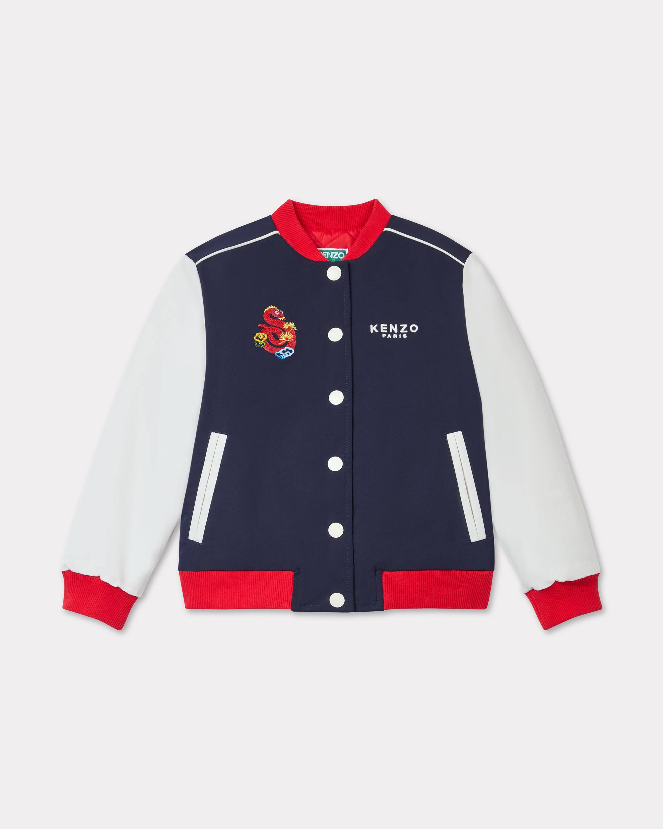 Kenzo Kids 'Lunar New Year' Embroidered Jacket Navy Blue Size 4Yrs