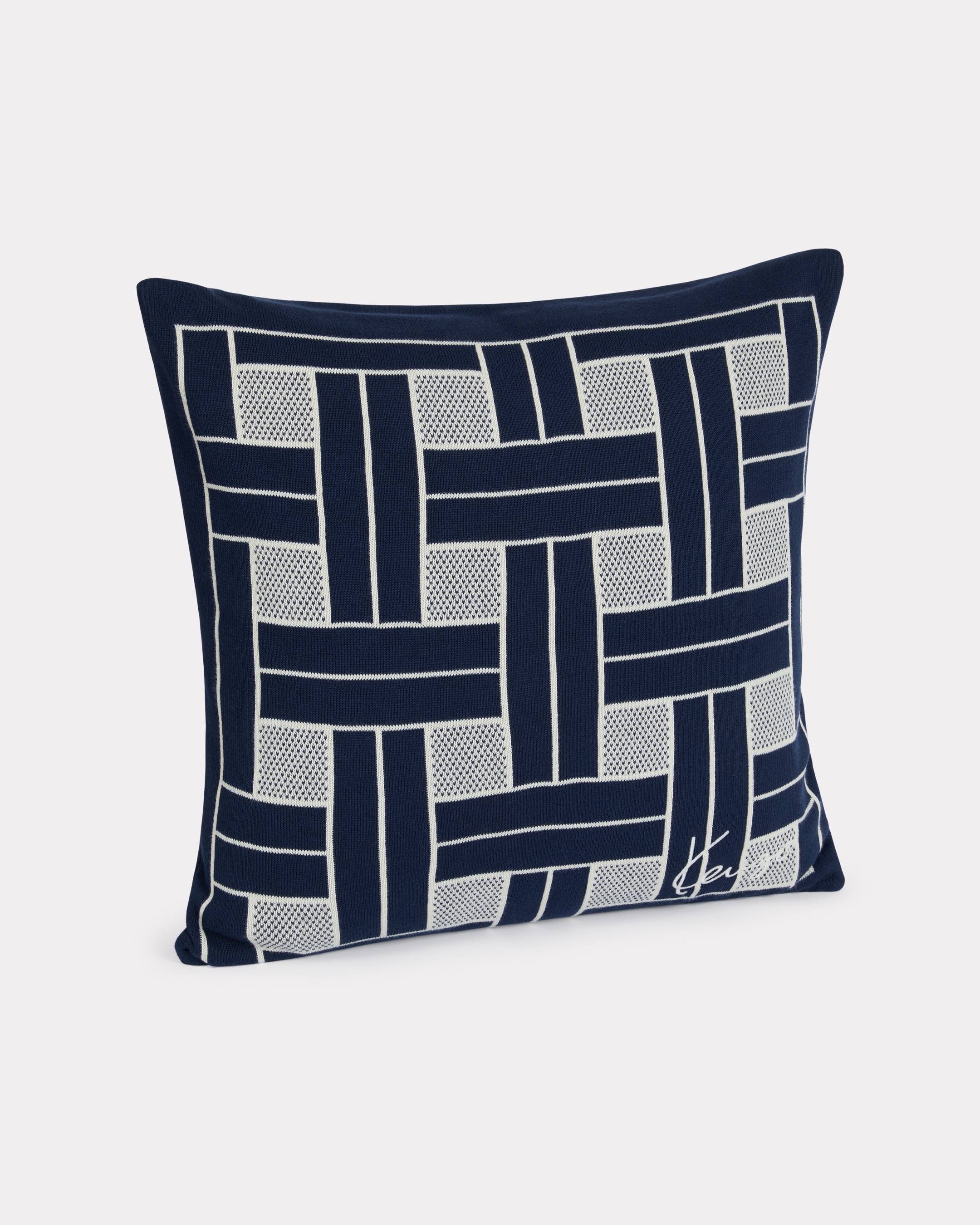 KENZO Housse De Coussin Brodée 'KENZO Weave', Homme, Bleu Marine,