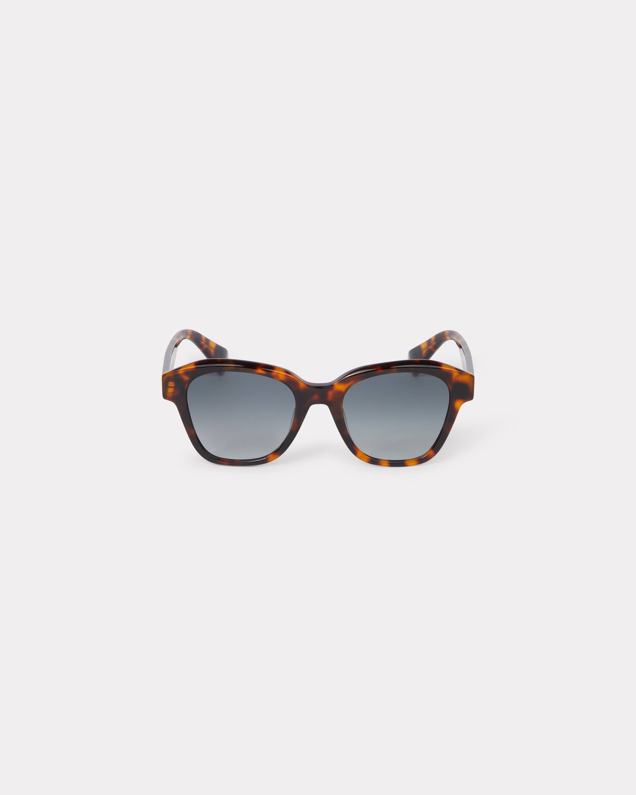 KENZO Unisex Sunglasses, Man, Dark Brown, Acetate