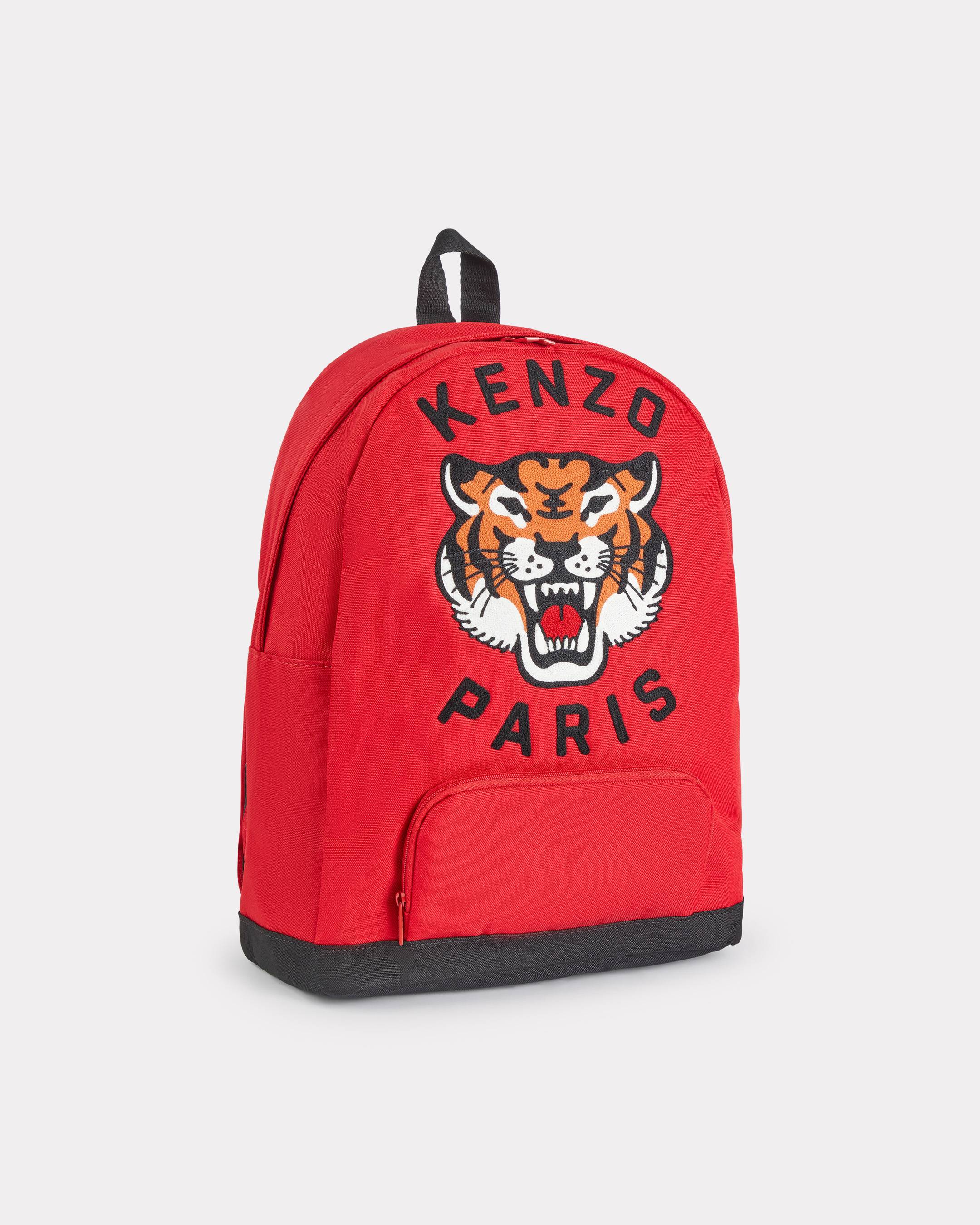 KENZO Kids Backpack In Canvas, Kids, Red, Canvas EU