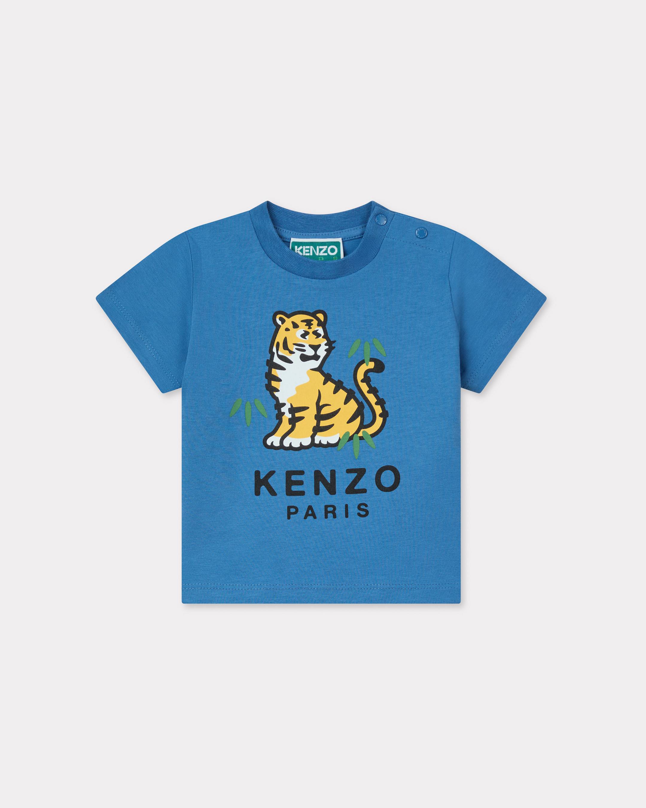 KENZO Kids T-shirt , Kids, Sky Blue, Size 4Yrs, Cotton