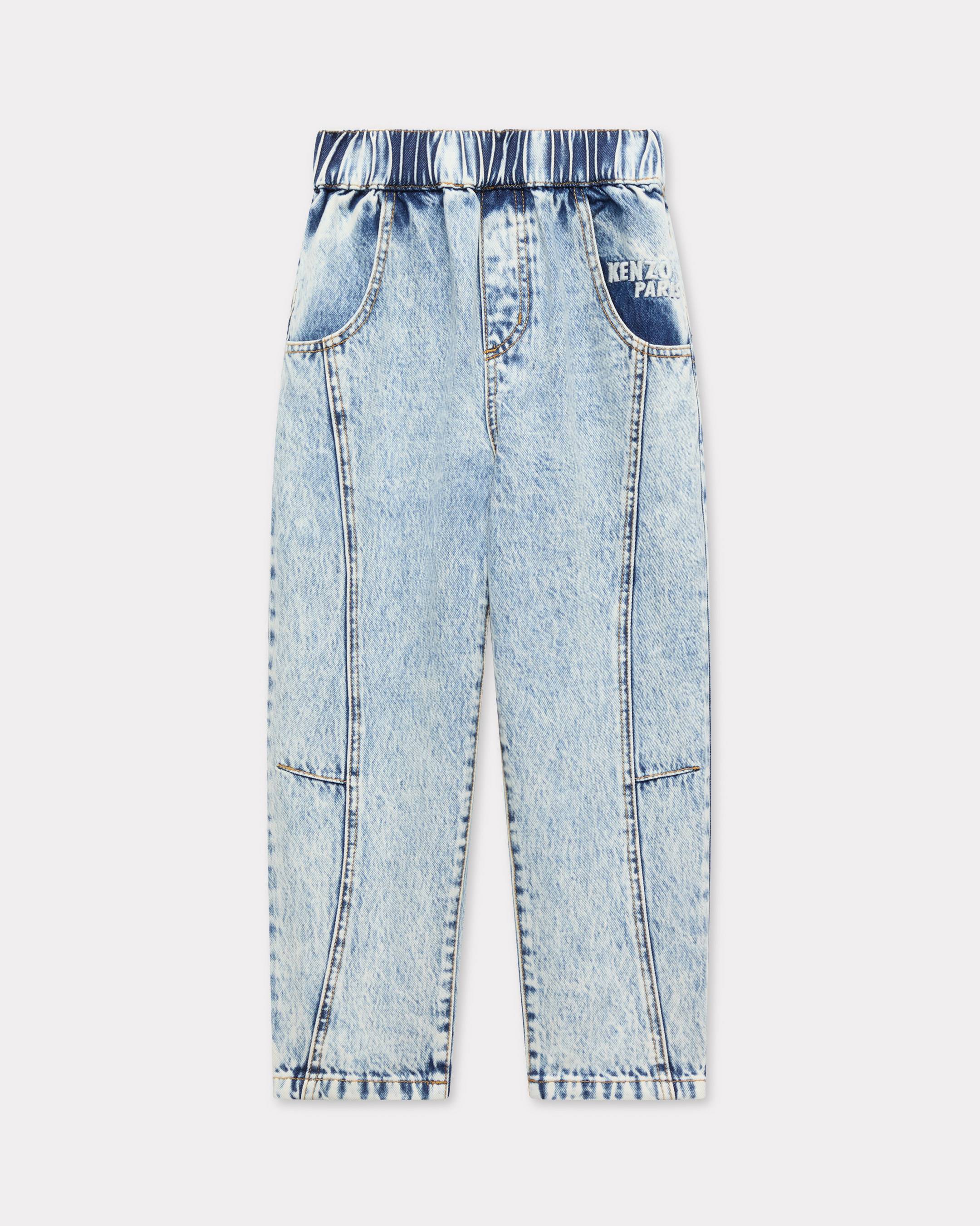 KENZO Kids 'Cosmic Fun' Pants In Denim, Kids, Purple, Size 8Yrs, Denim