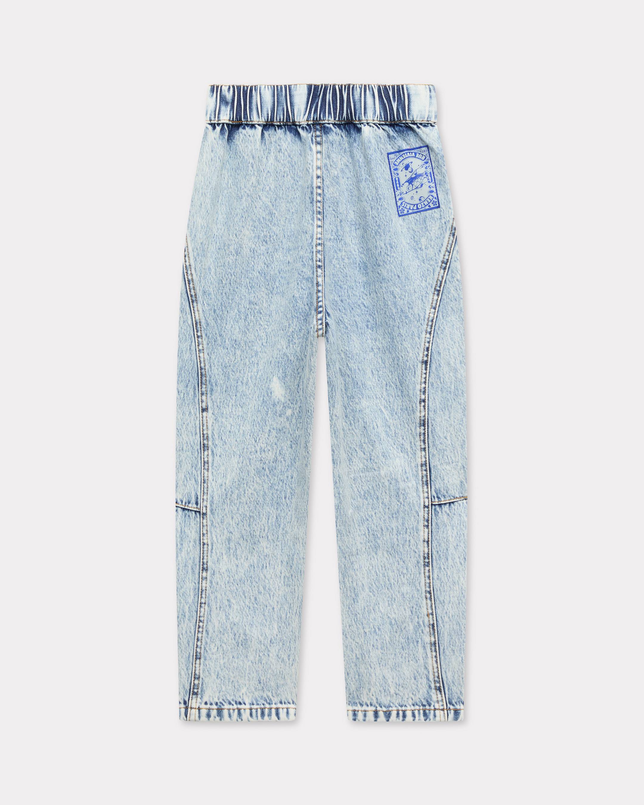 'Cosmic Fun' trousers in denim
