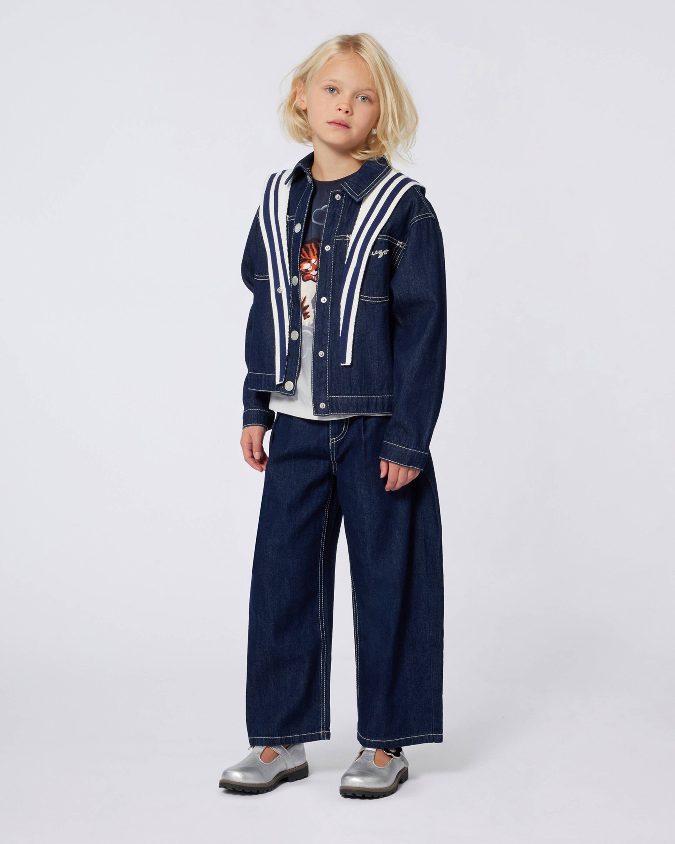 'KENZO Galaxy' embroidered trousers in denim