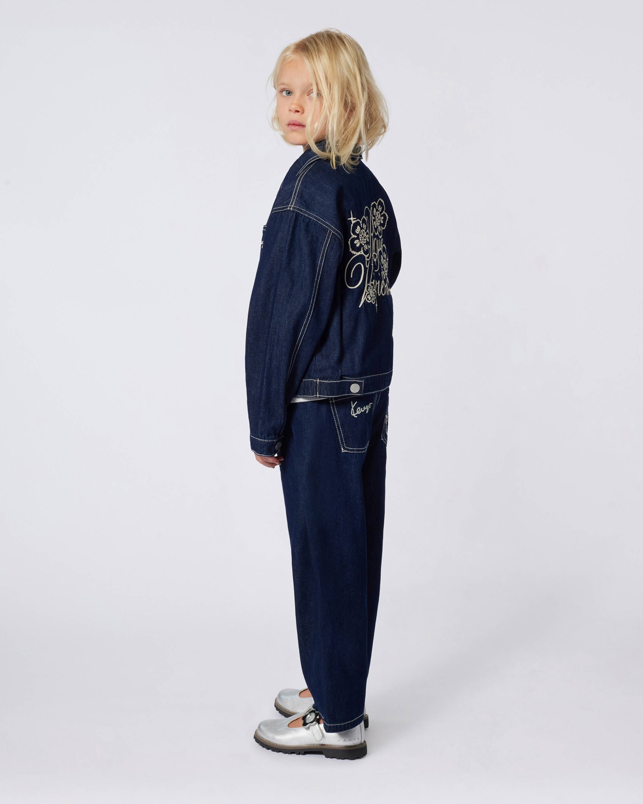 'KENZO Galaxy' embroidered trousers in denim
