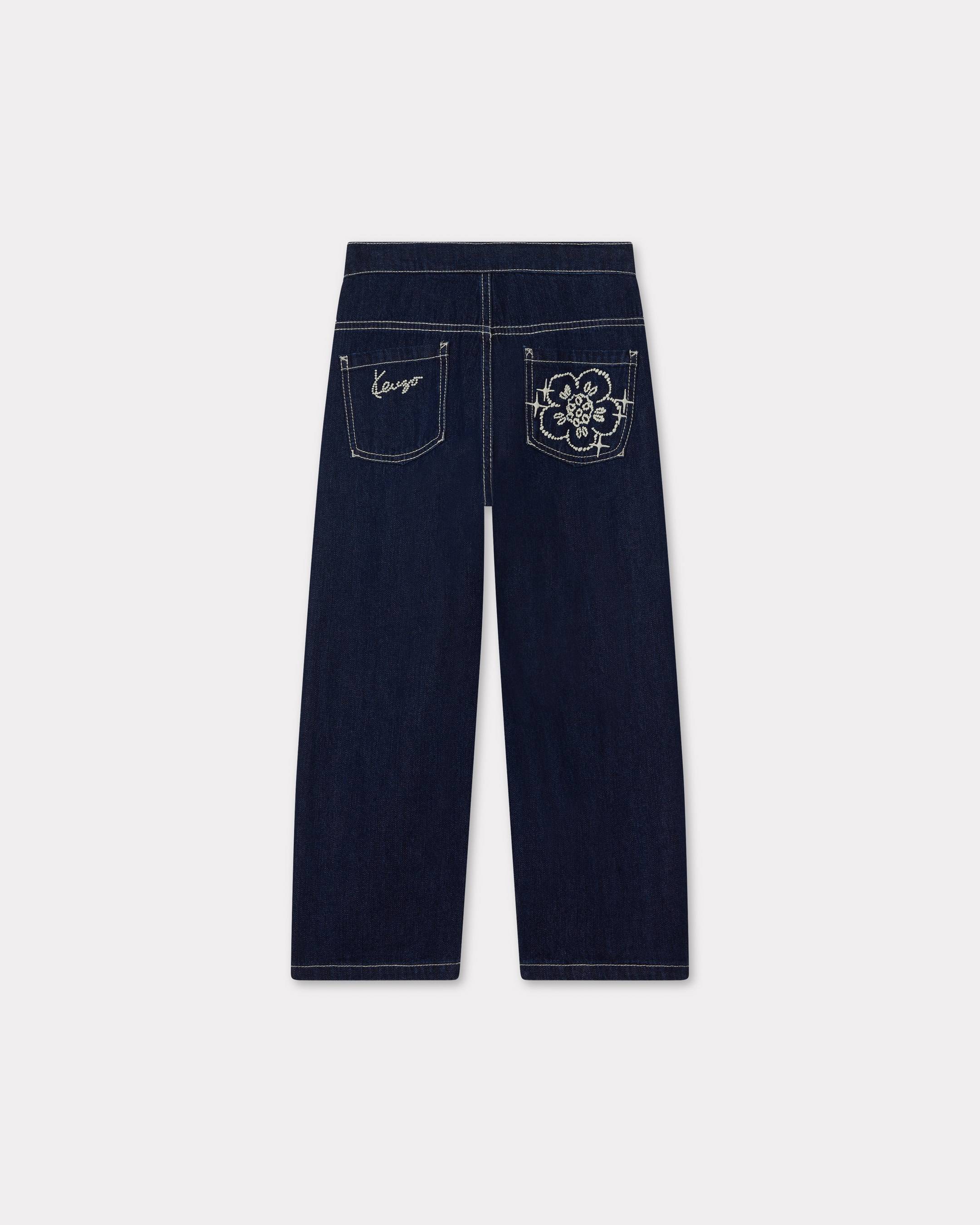 'KENZO Galaxy' embroidered trousers in denim
