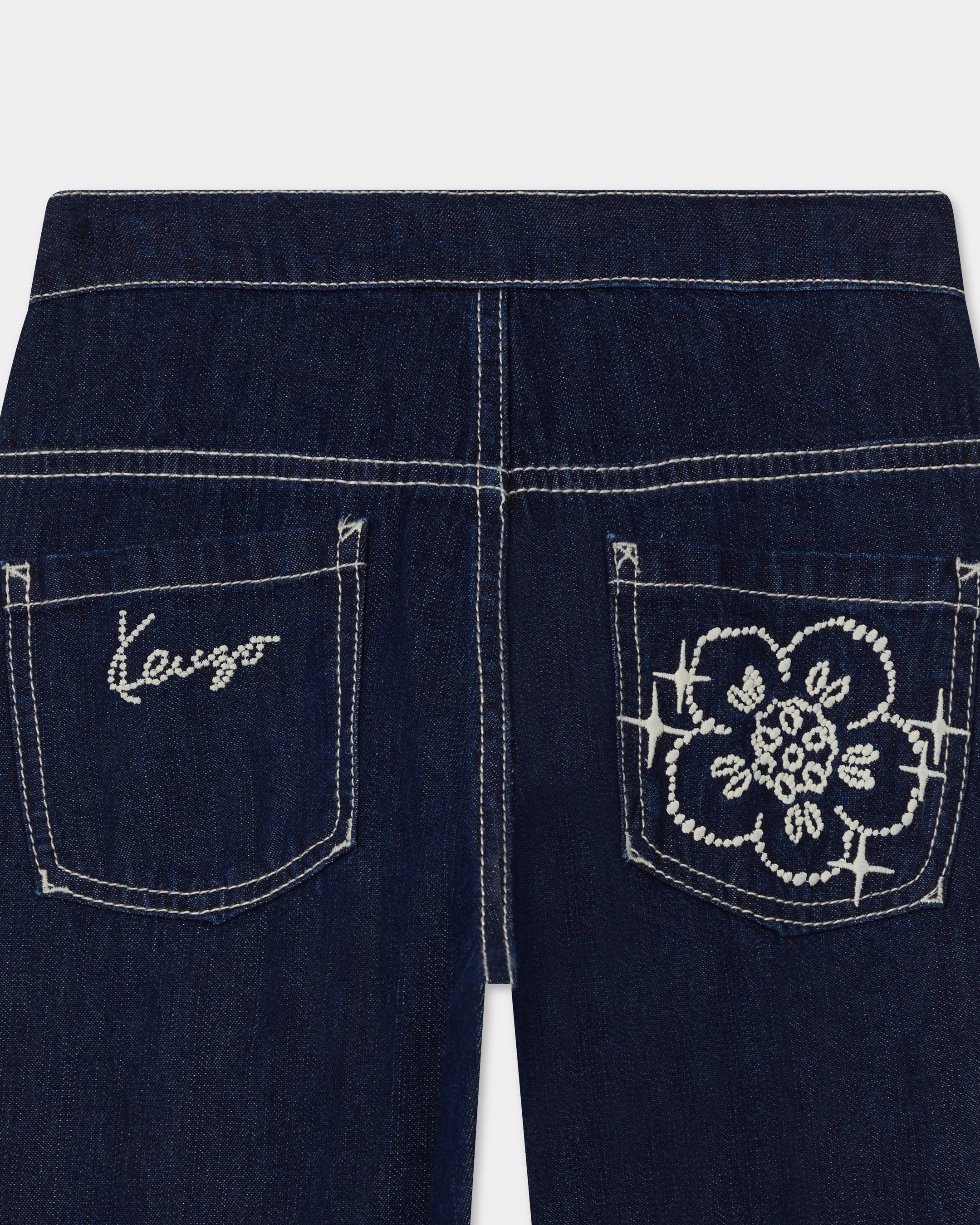 'KENZO Galaxy' embroidered trousers in denim