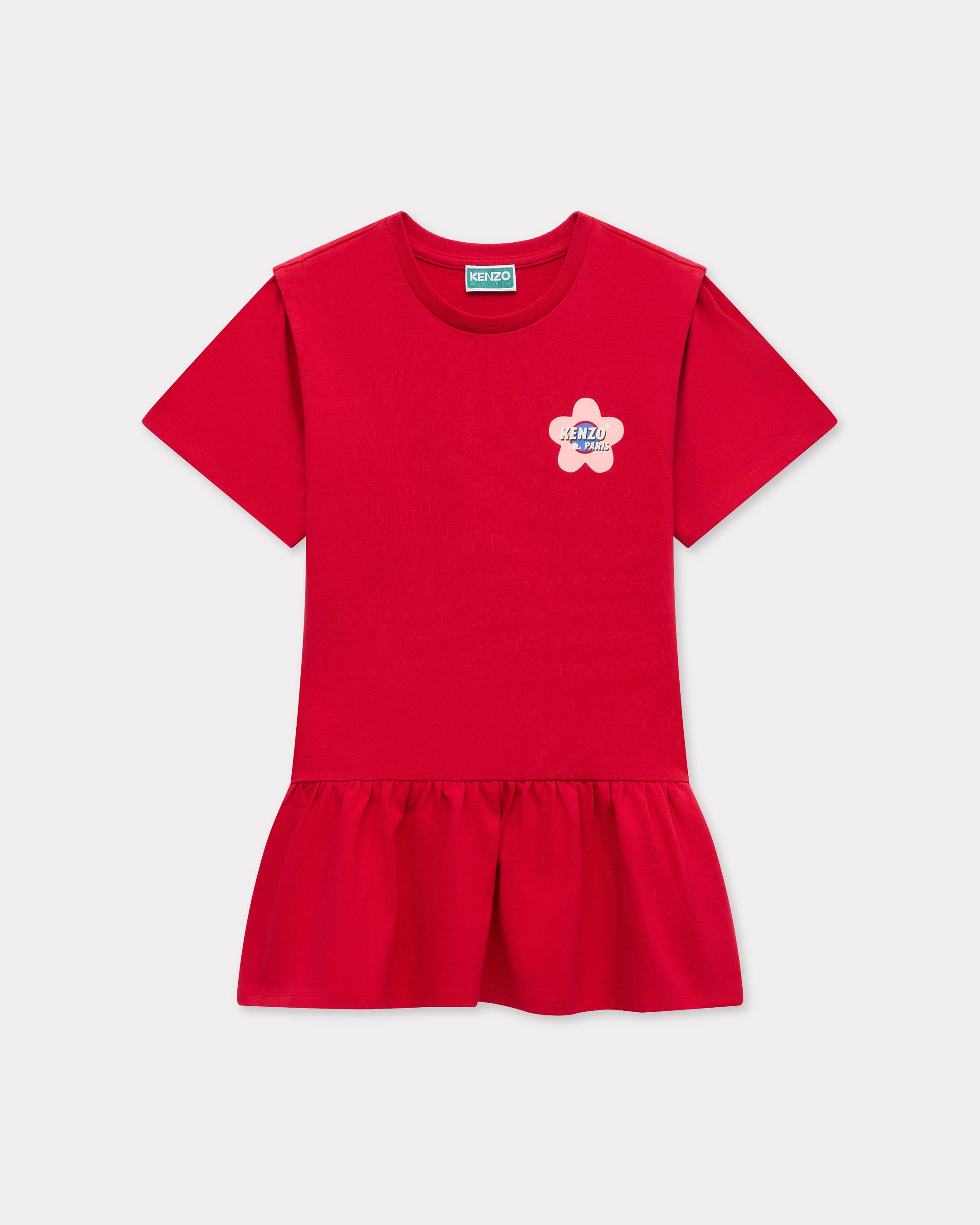 KENZO Kids 'Cosmic Fun' Dress , Kids, Red, Size 6Yrs, Cotton