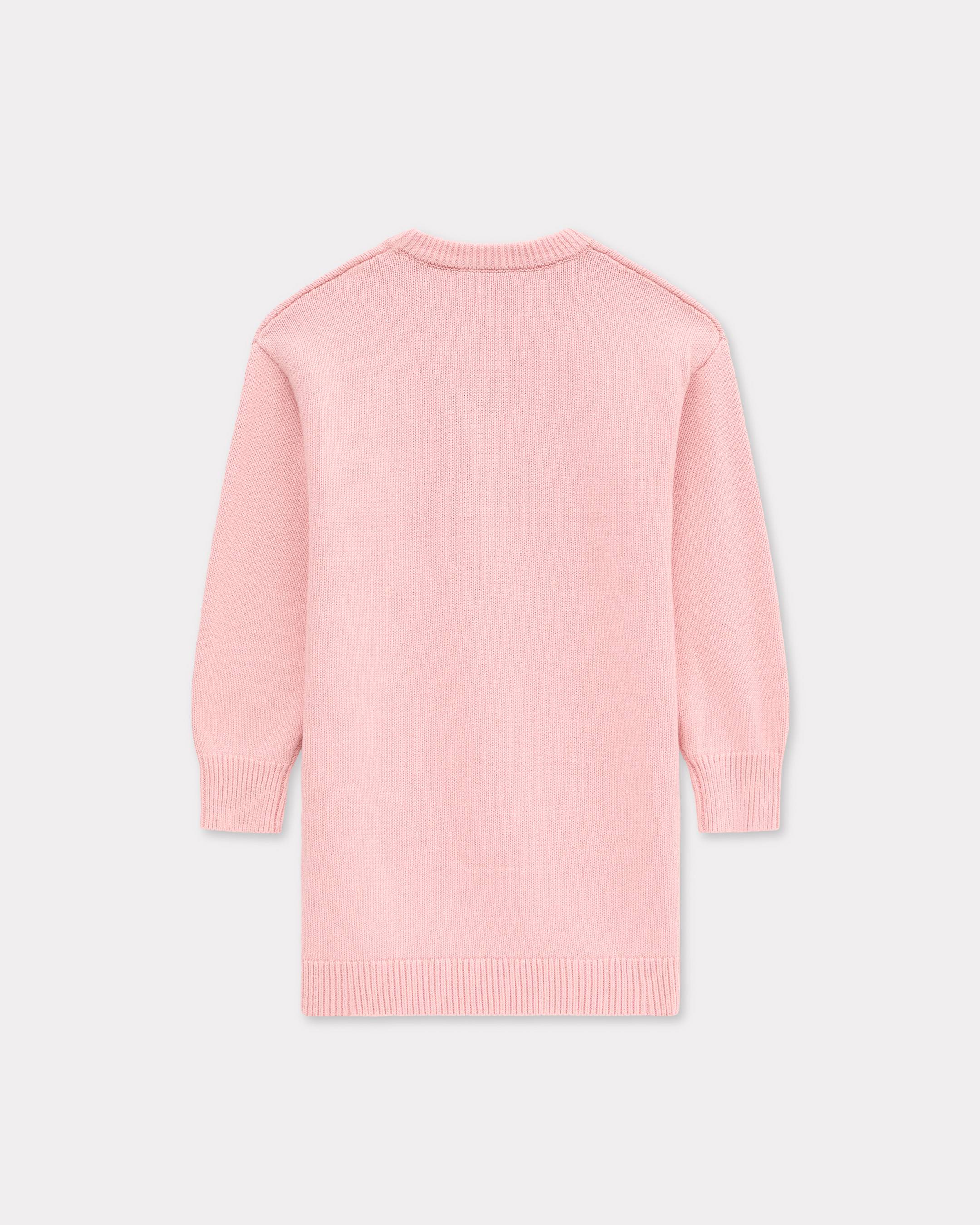 Dress in a cotton and wool blend