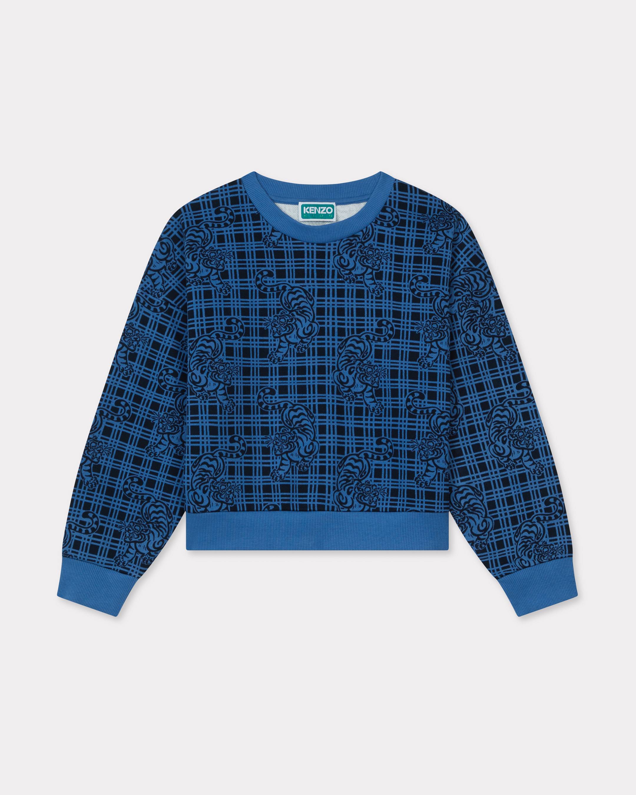 KENZO Kids ' Galaxy' Sweatshirt , Kids, Sky Blue, Size 12Yrs, Cotton