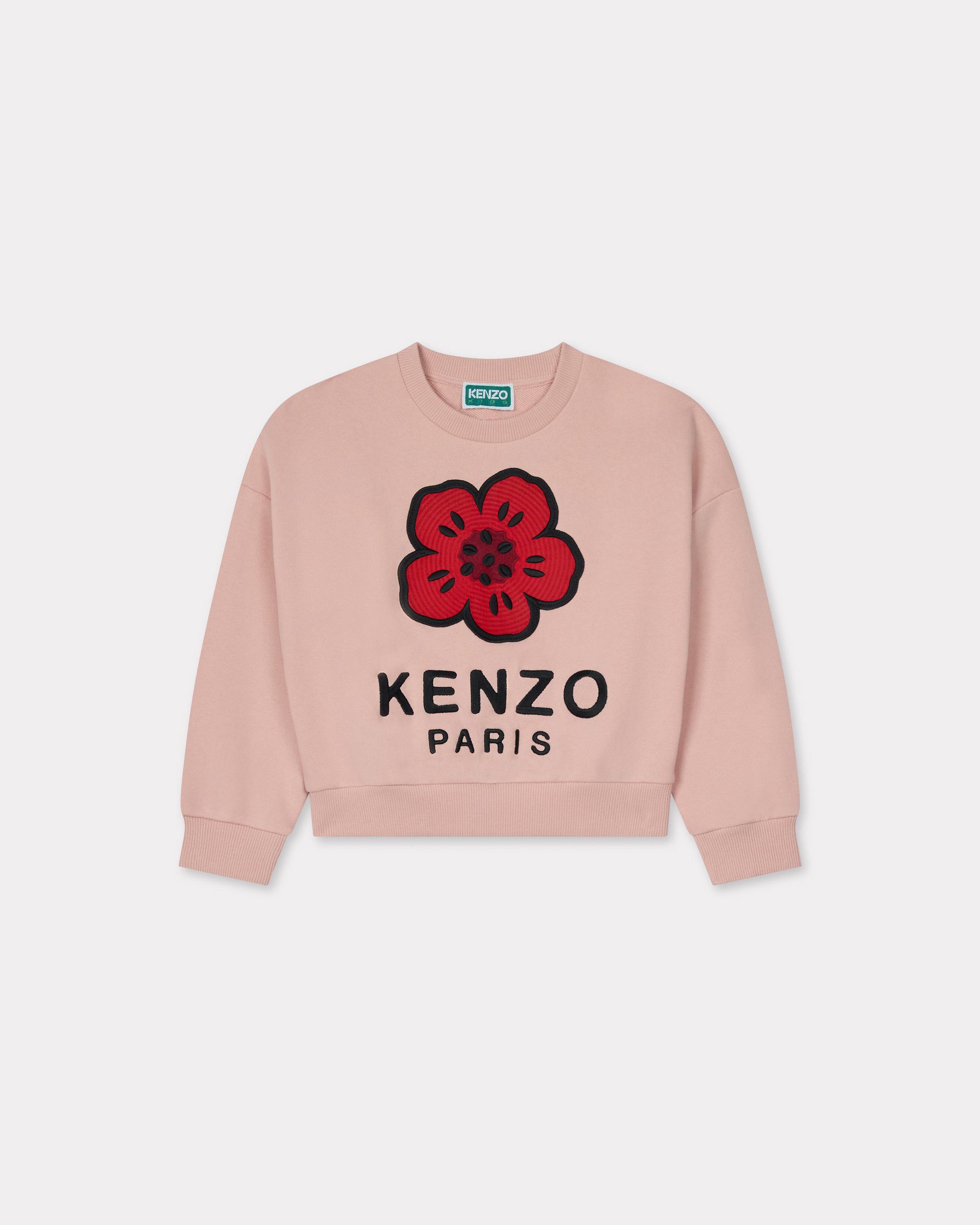 Embroidered sweatshirt in cotton