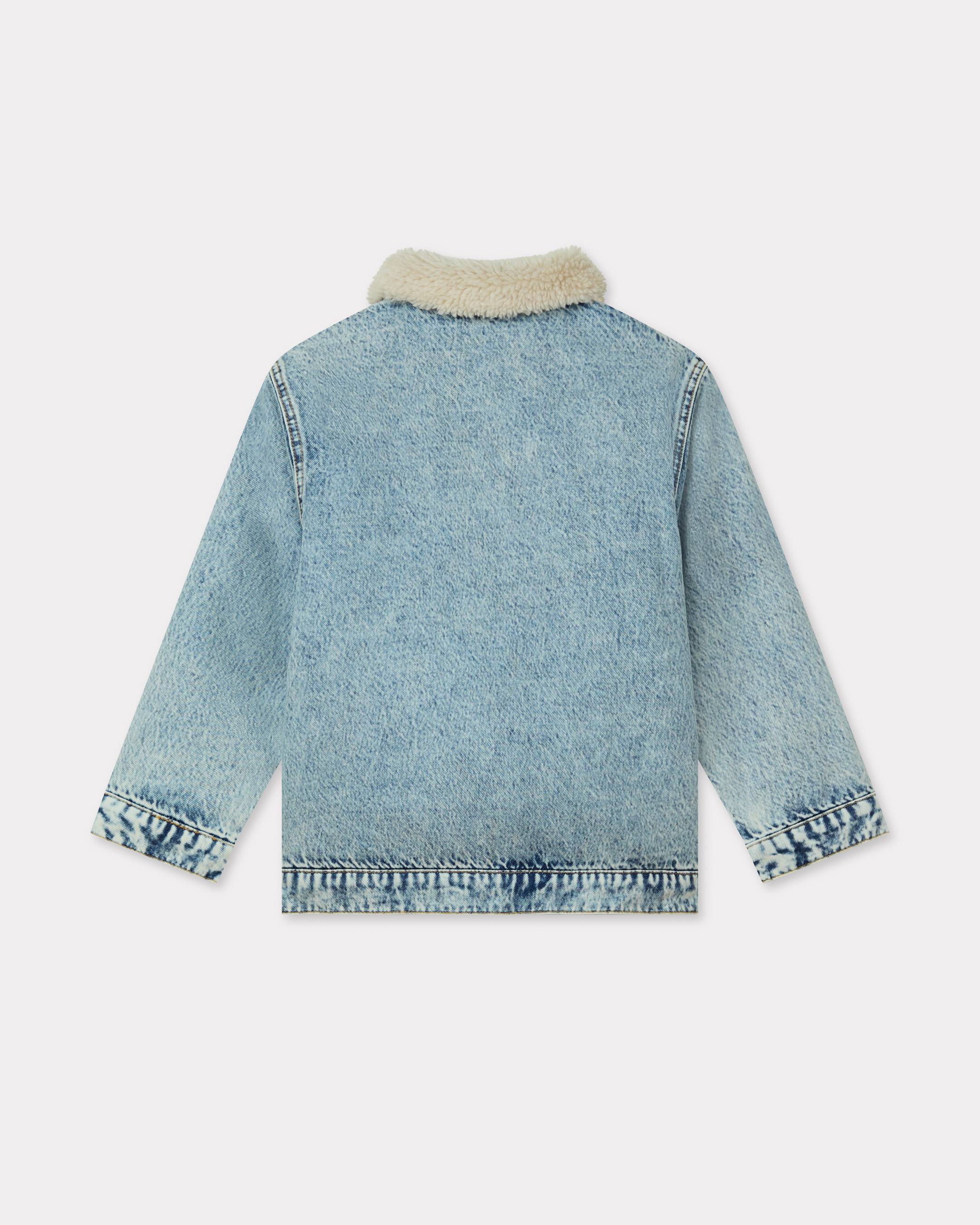 KENZO Kids 'Cosmic Fun' Reversible Jacket, Kids, Purple, Size 6Yrs, Denim