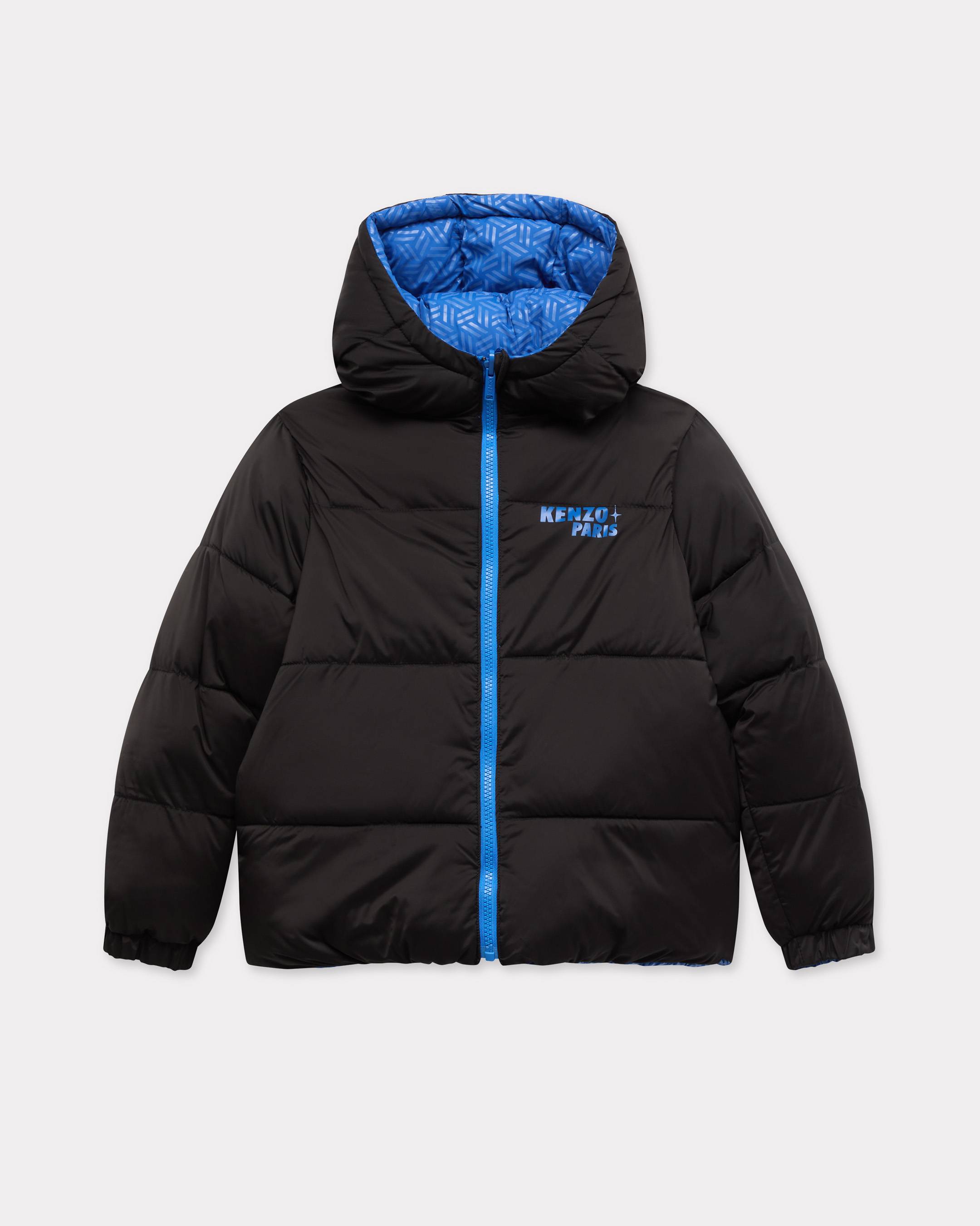 KENZO Kids 'Cosmic Fun' Reversible Down Jacket, Kids, Electric Blue, Size 10Yrs, Polyester
