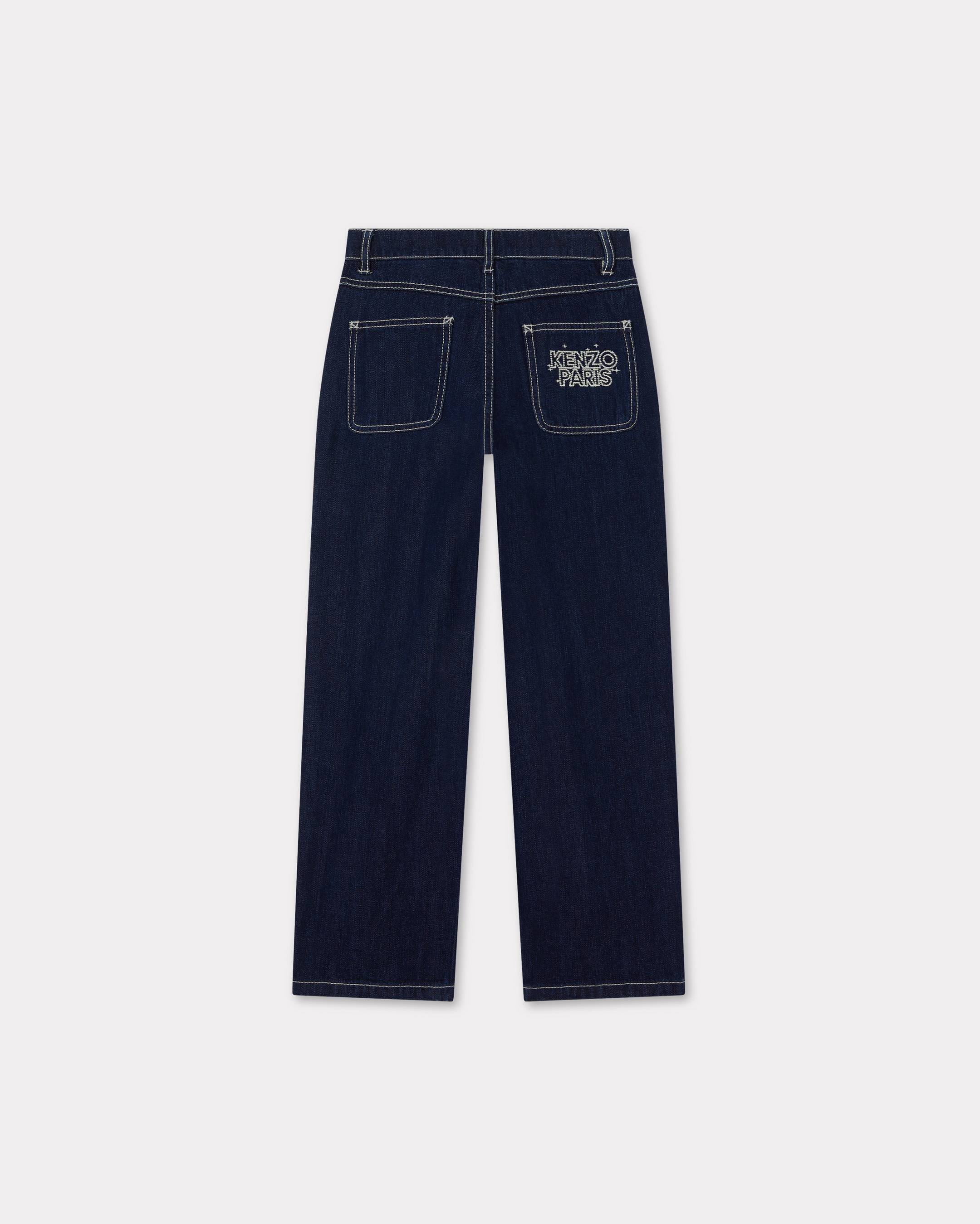 'KENZO Galaxy' embroidered trousers in denim