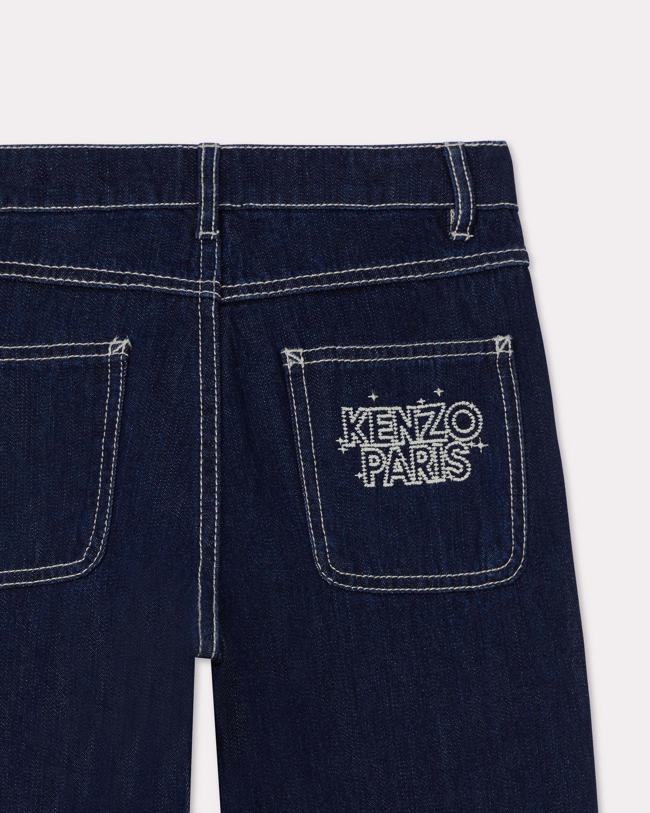 'KENZO Galaxy' embroidered trousers in denim