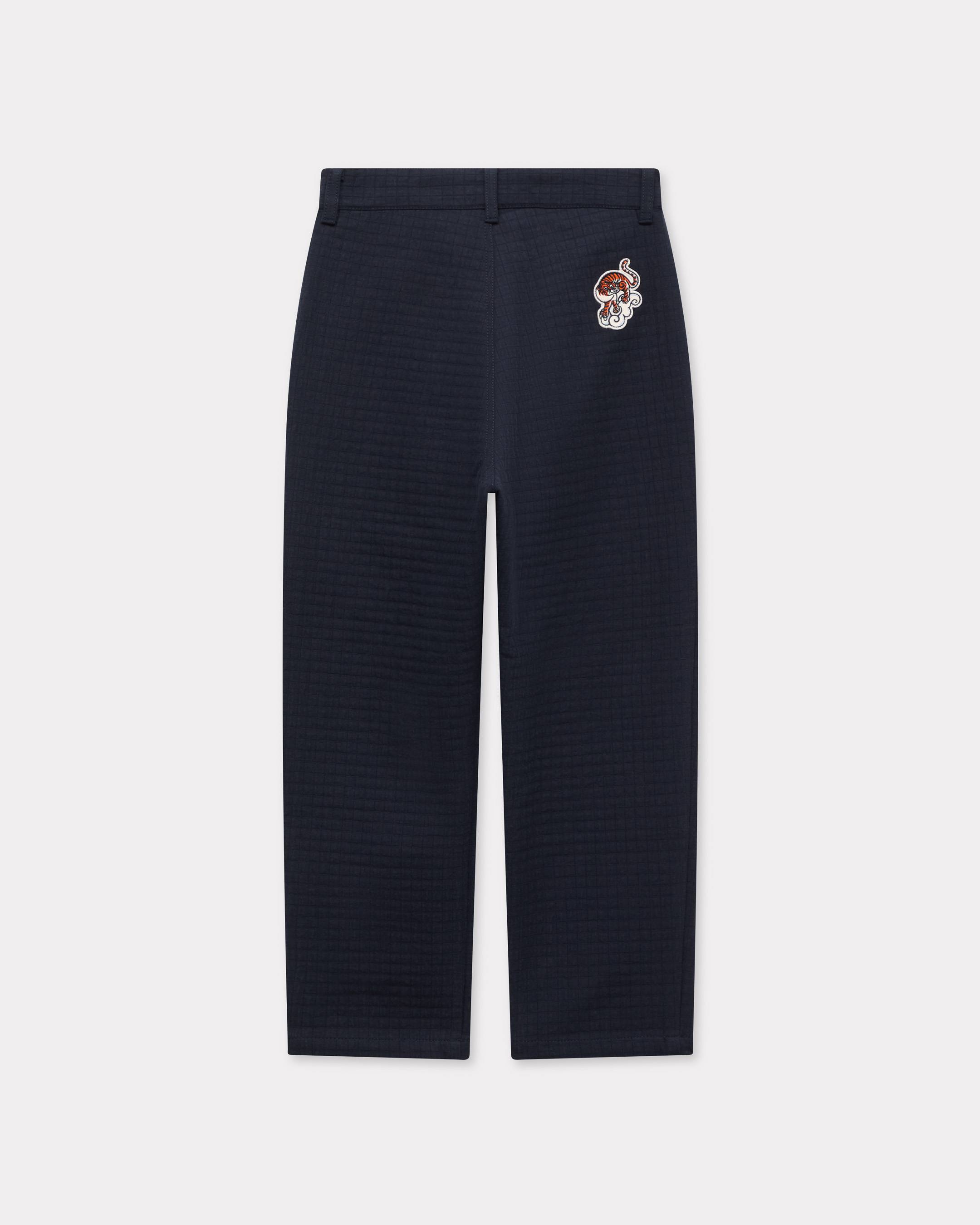 'KENZO Galaxy' embroidered suit trousers in cotton