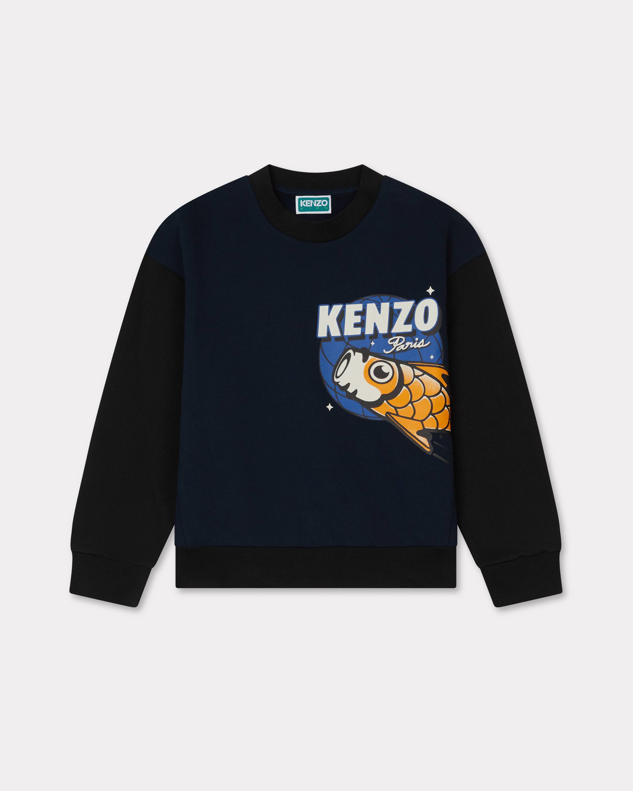 KENZO Kids 'Cosmic Fun' Sweatshirt , Kids, Navy Blue, Size 4Yrs, Cotton
