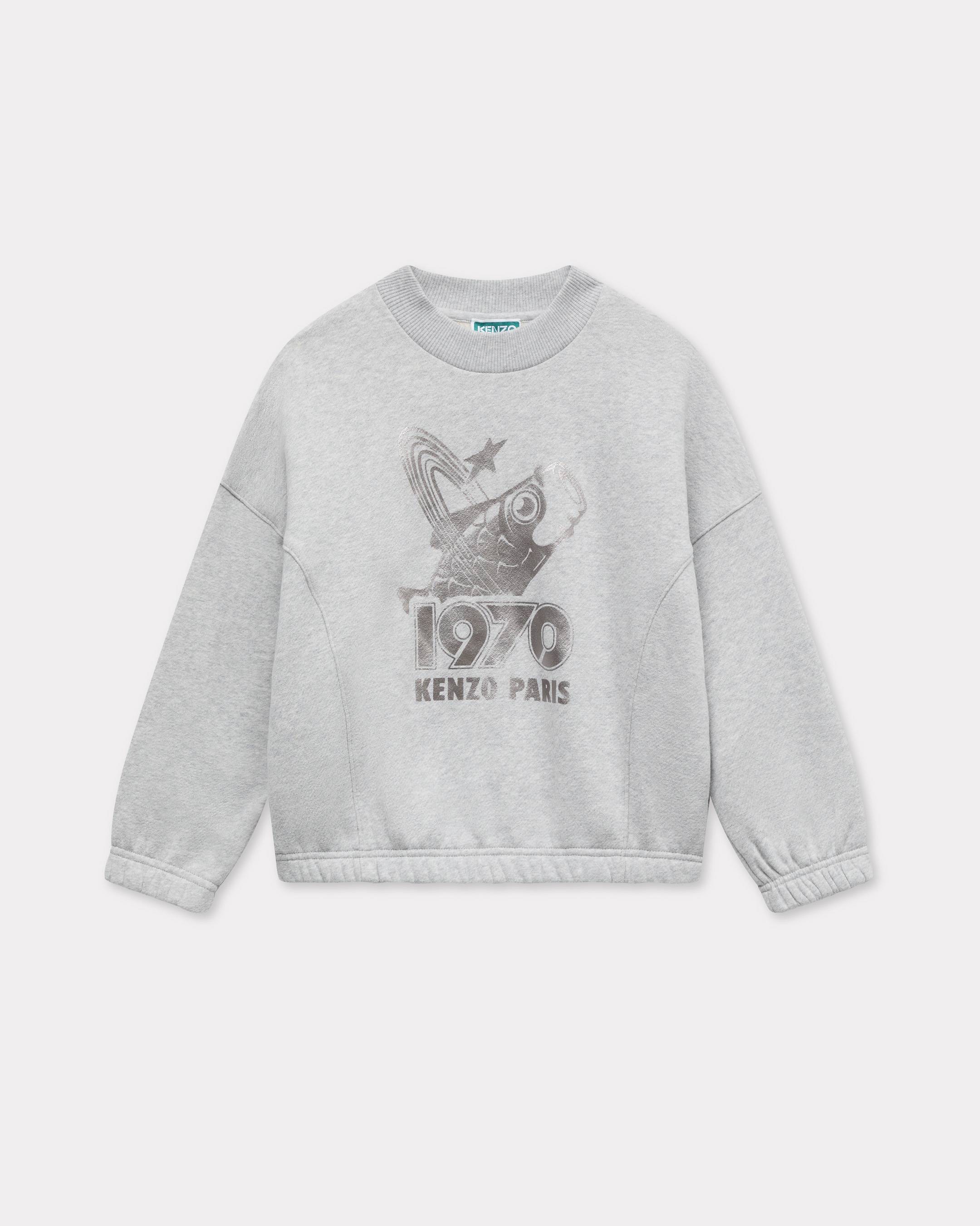 KENZO Kids 'Cosmic Fun' Sweatshirt , Kids, Misty Gray, Size 4Yrs, Cotton