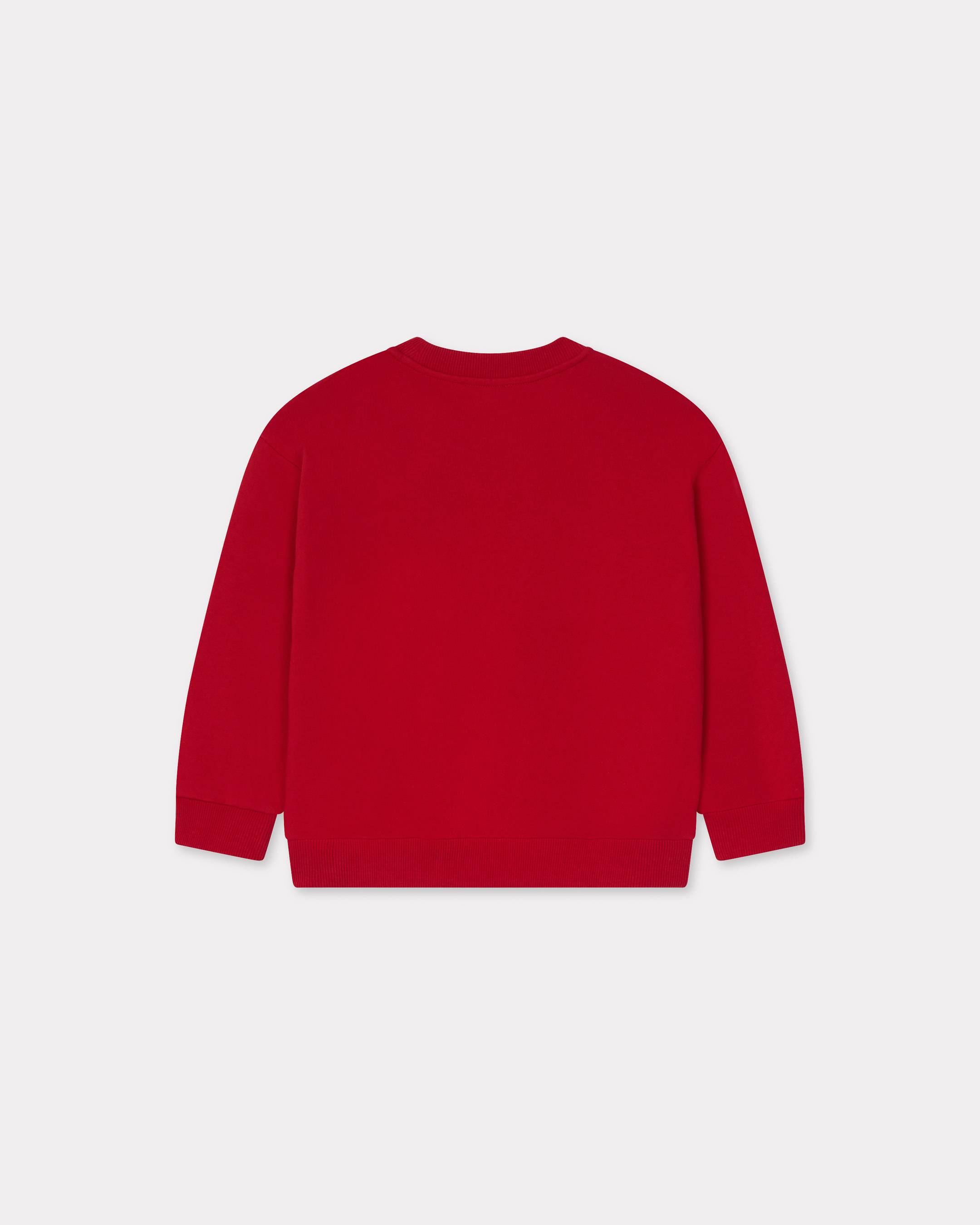 Embroidered sweatshirt in cotton
