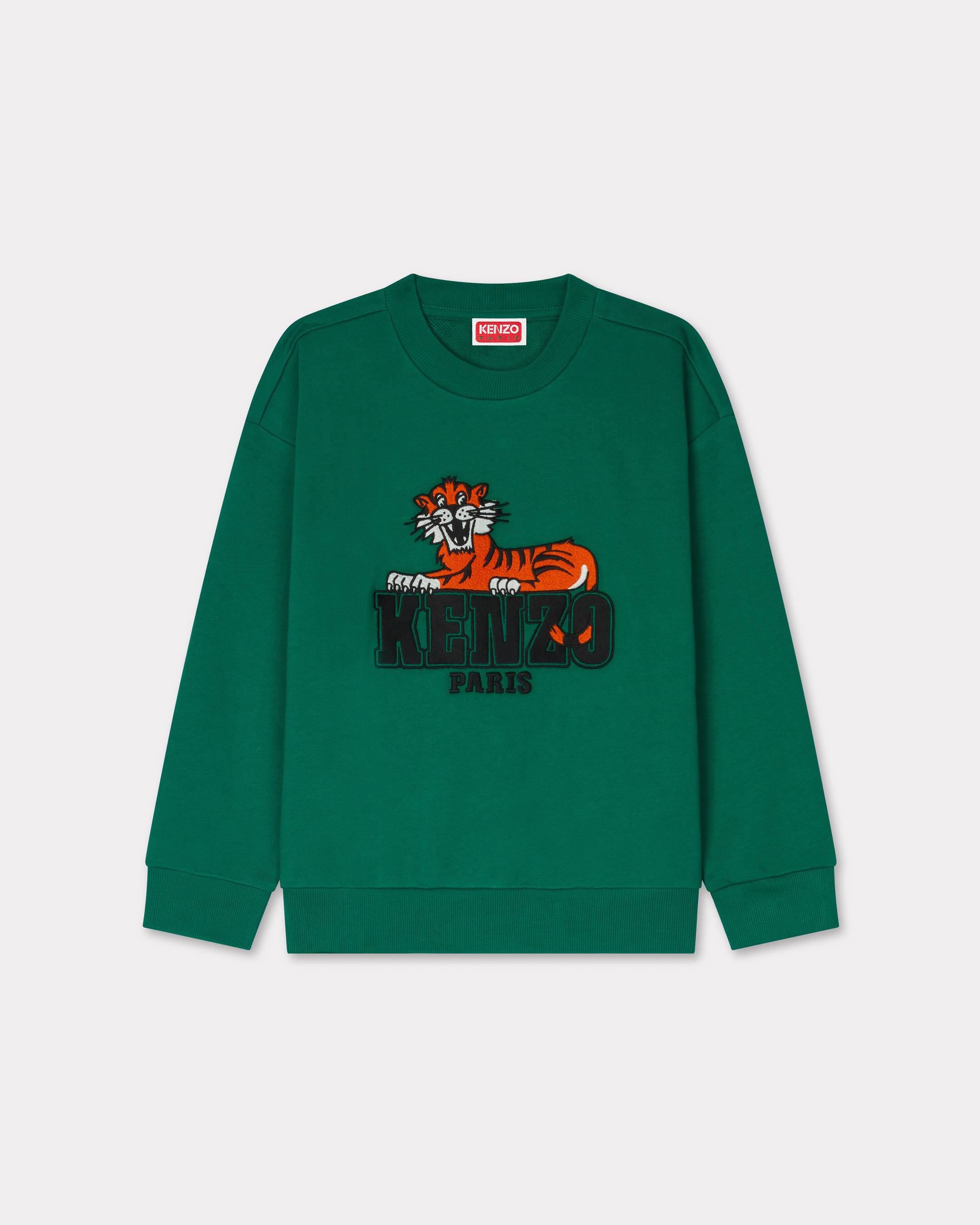 'Wonder Space' embroidered sweatshirt cotton