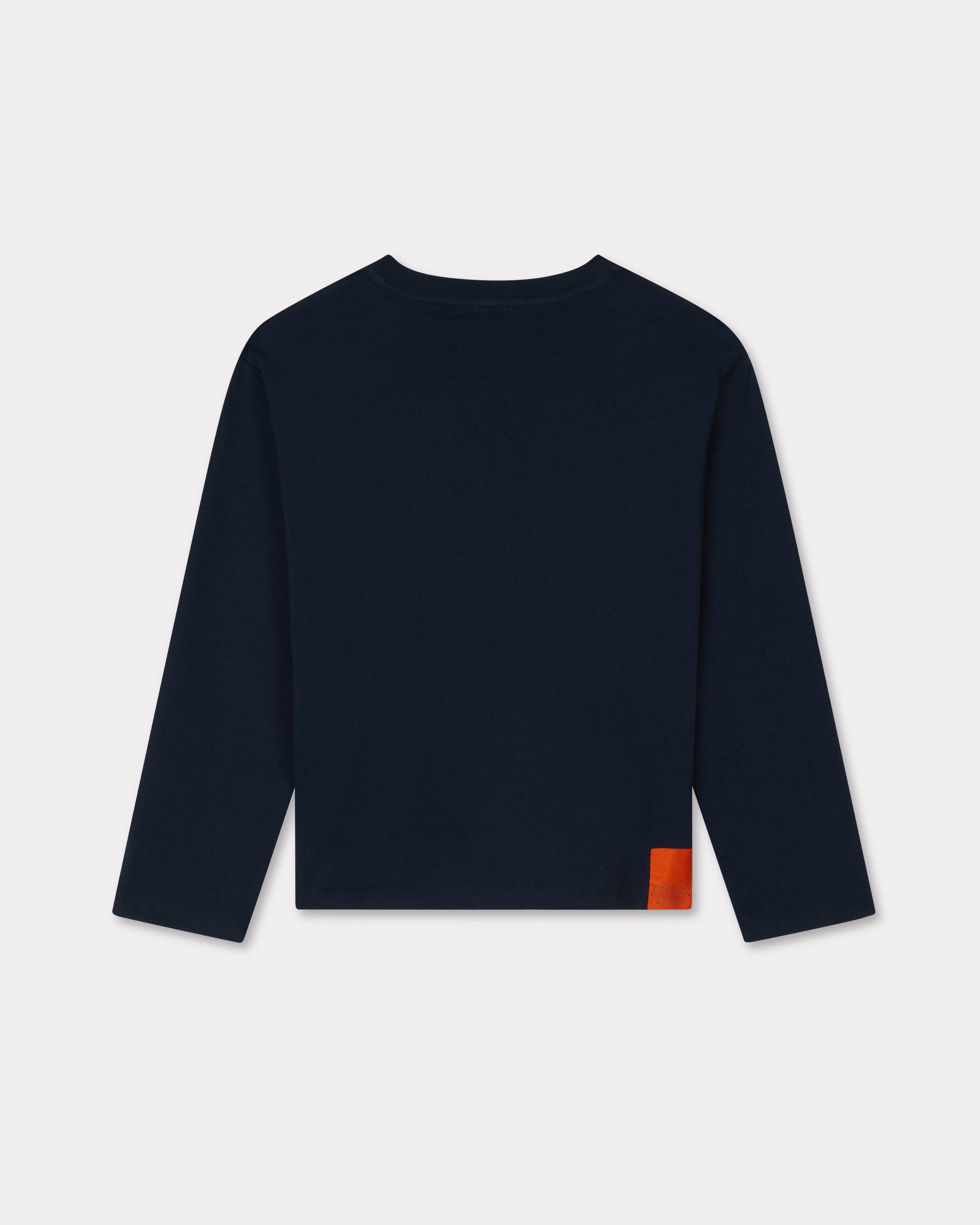 'KENZO Galaxy' embroidered long-sleeved T-shirt in cotton