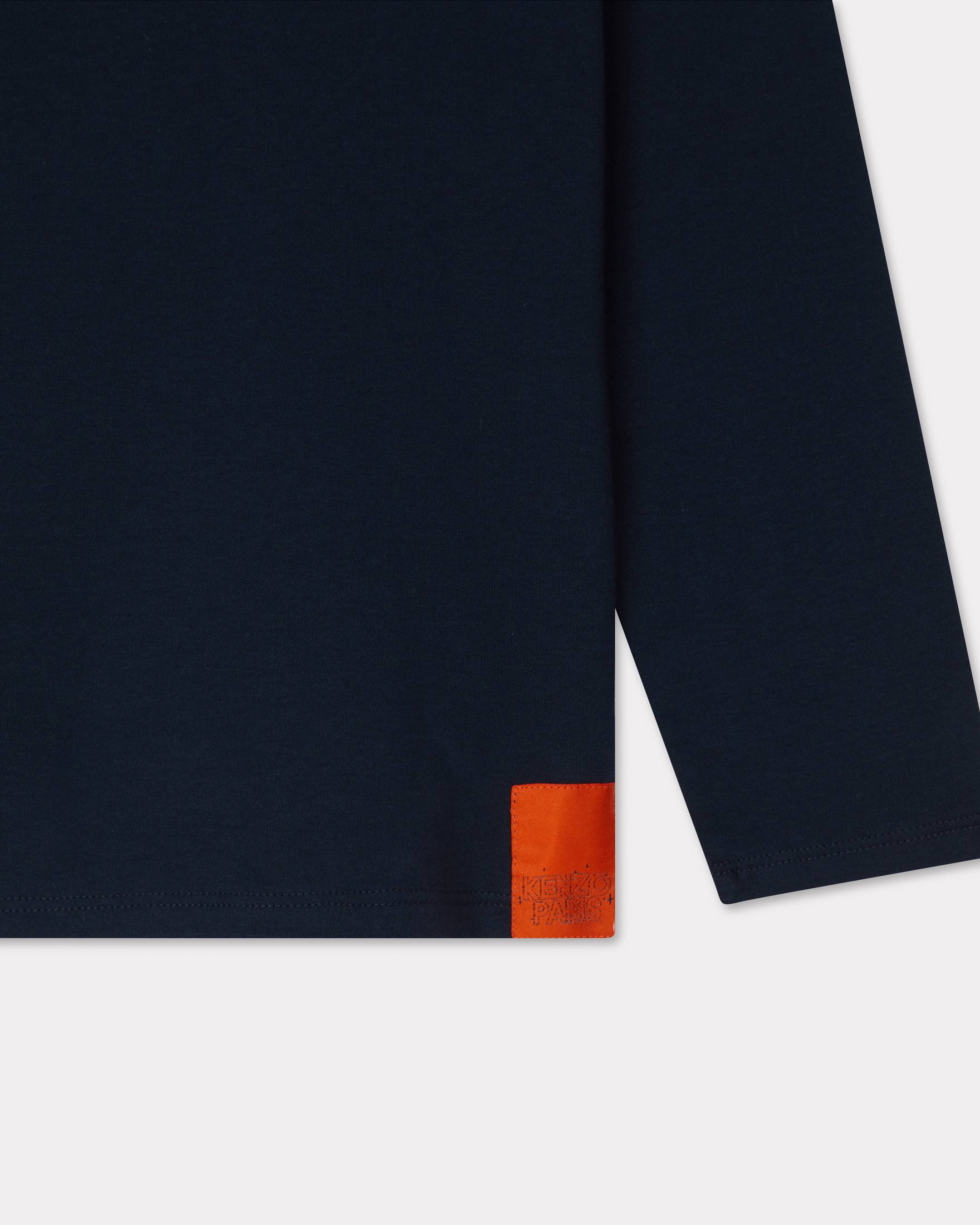 'KENZO Galaxy' embroidered long-sleeved T-shirt in cotton