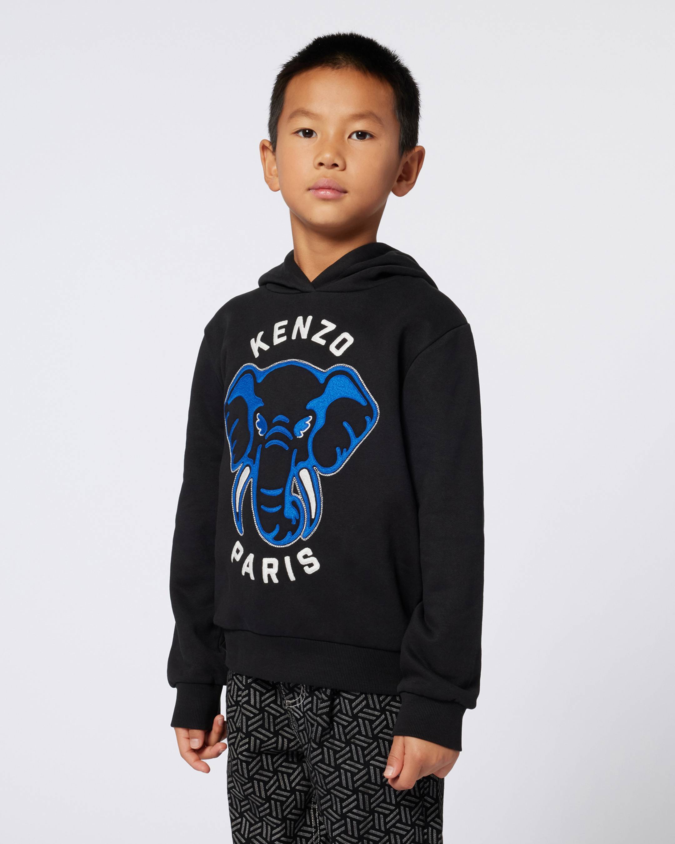 Embroidered hoodie cotton