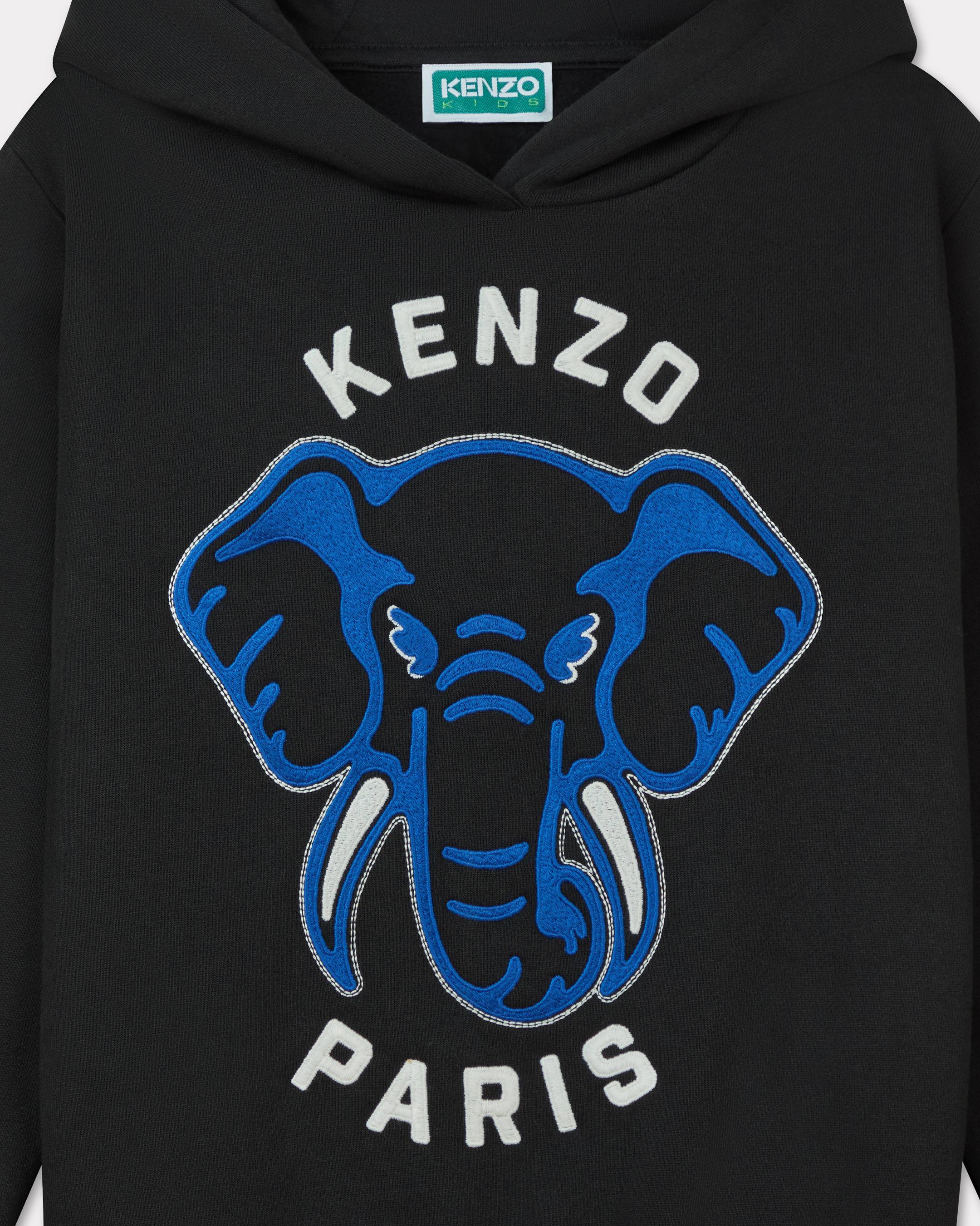Embroidered hoodie in cotton