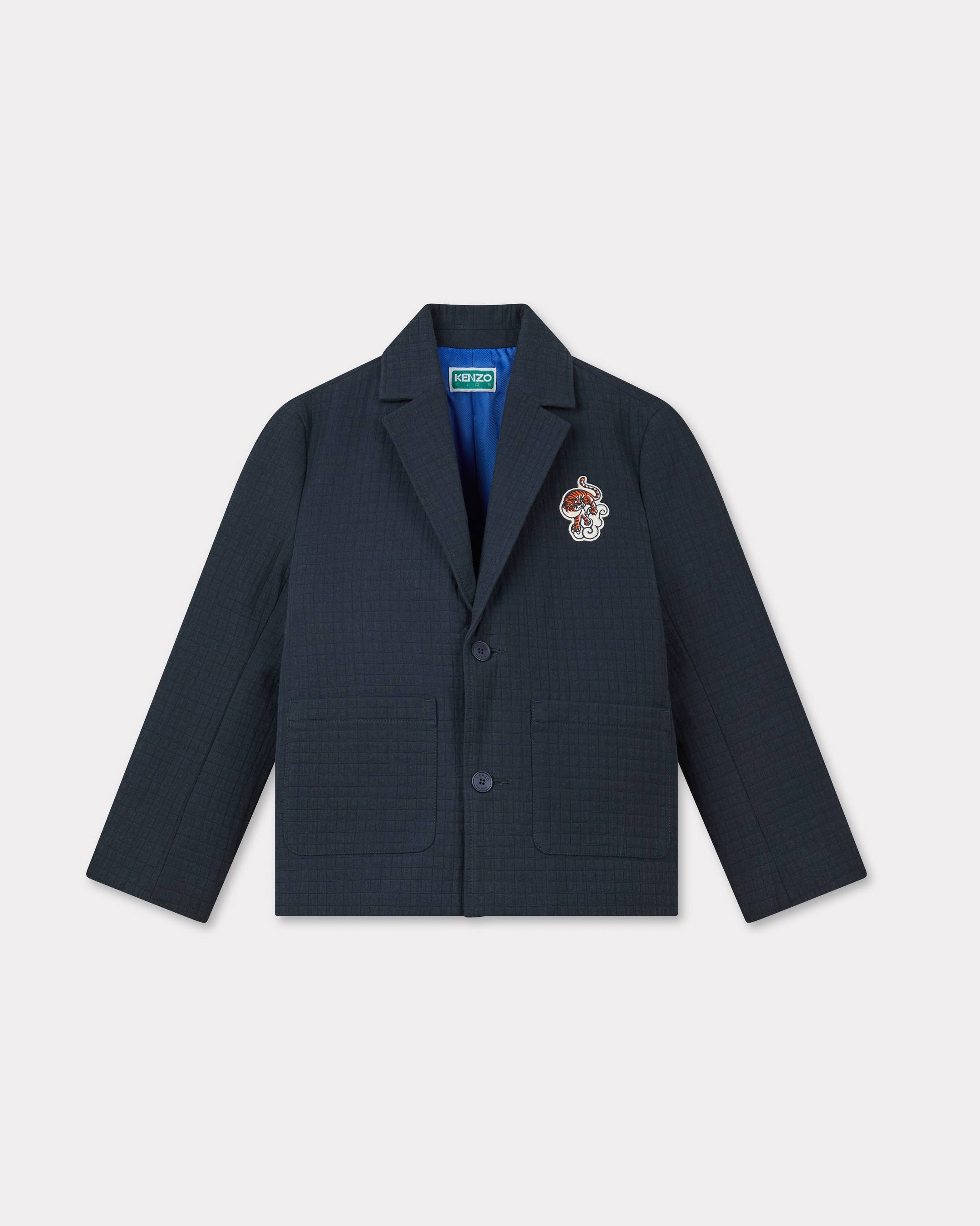 KENZO Enfants Veste De Costume Brodé 'KENZO Galaxy' En Coton, Unisex, Bleu Marine, Taille , 4a