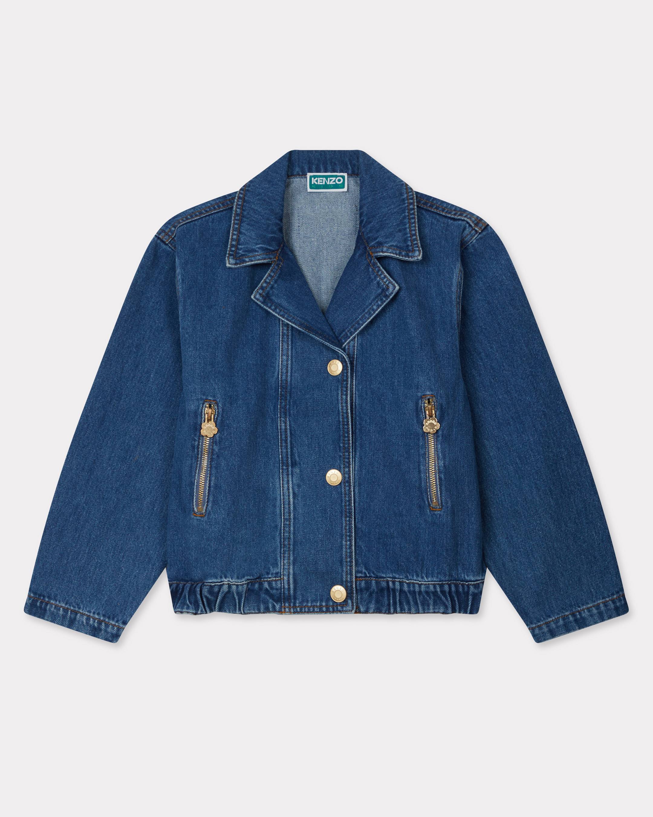 KENZO Kids 'Wonder Space' Jacket In Denim, Kids, Cobalt, Size 8Yrs, Cotton
