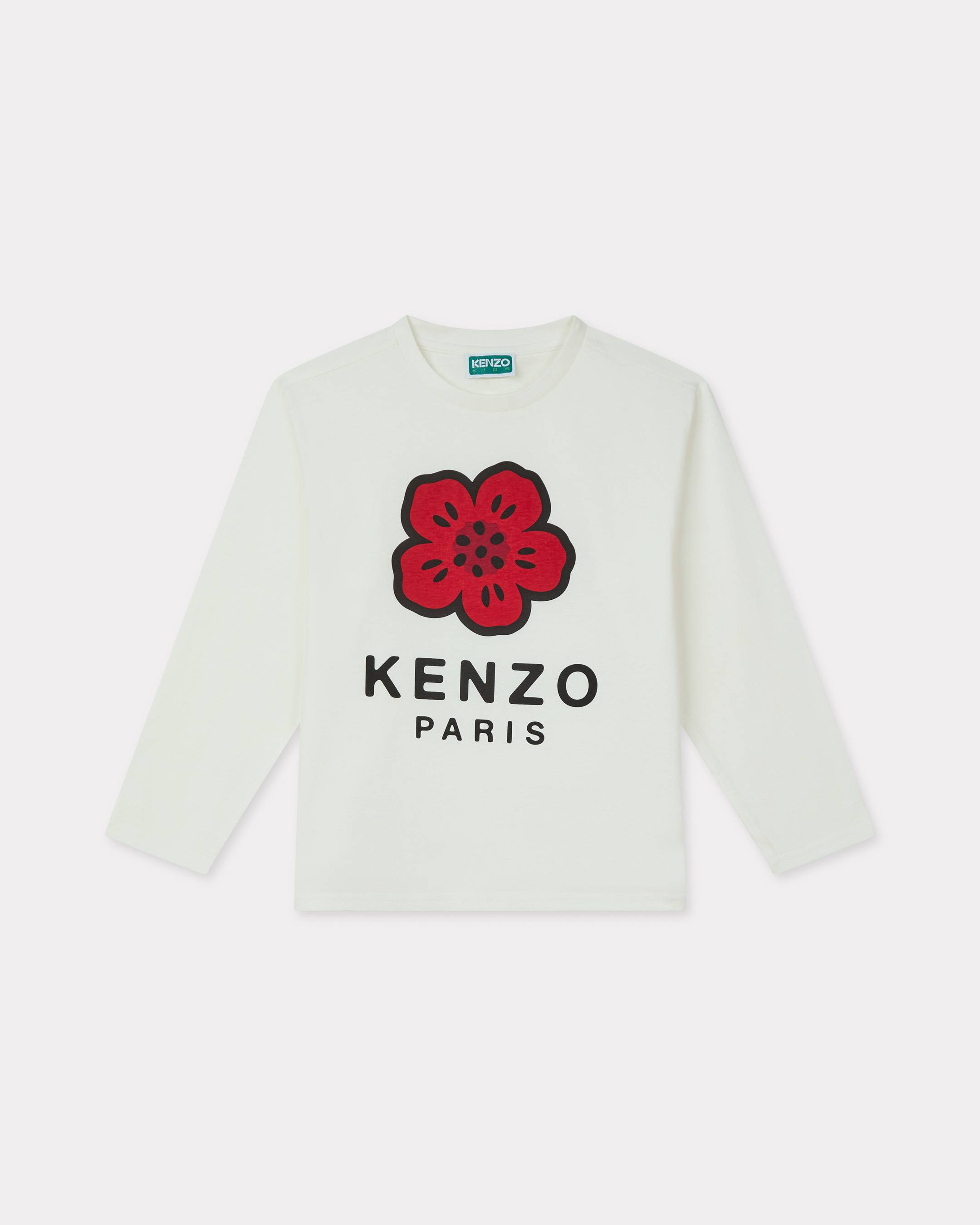 KENZO Kids Long-sleeved T-shirt , Kids, White, Size 10Yrs, Cotton