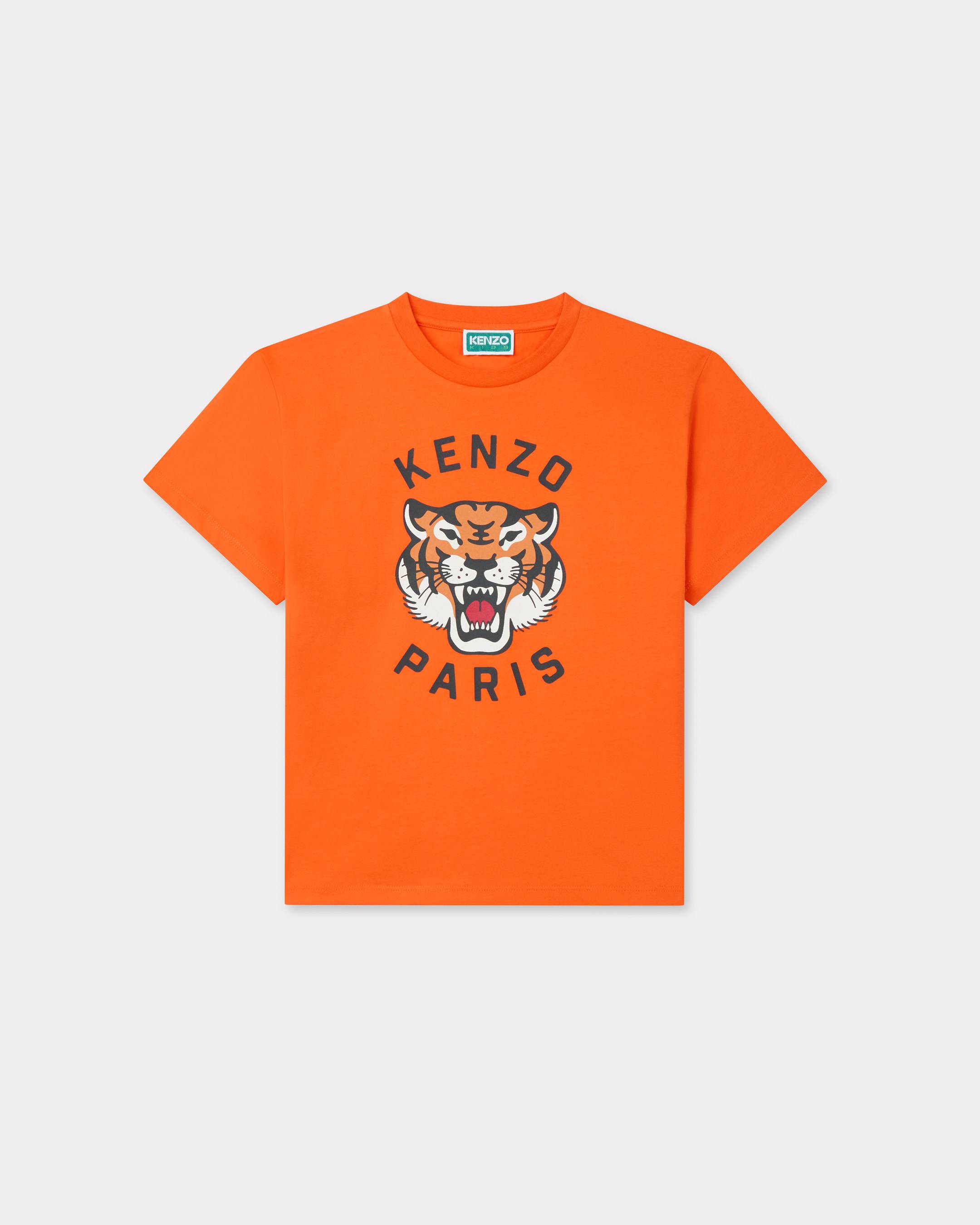 KENZO Enfants T-shirt En Coton, Unisex, Orange, Taille , 10a
