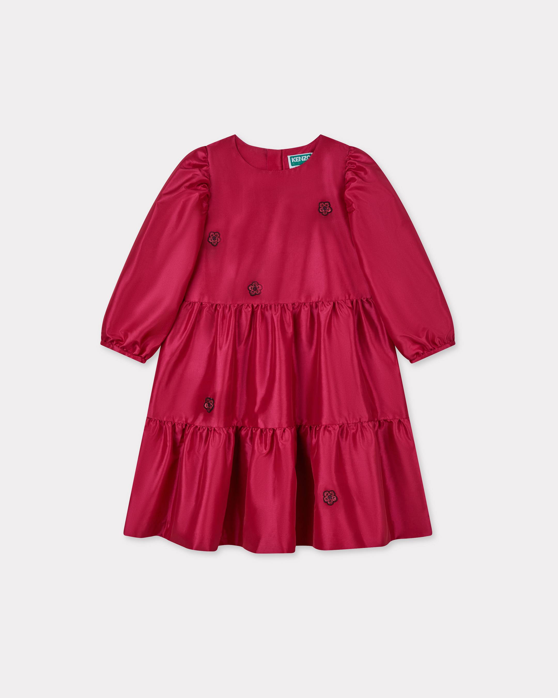 'Festive' embroidered taffeta dress