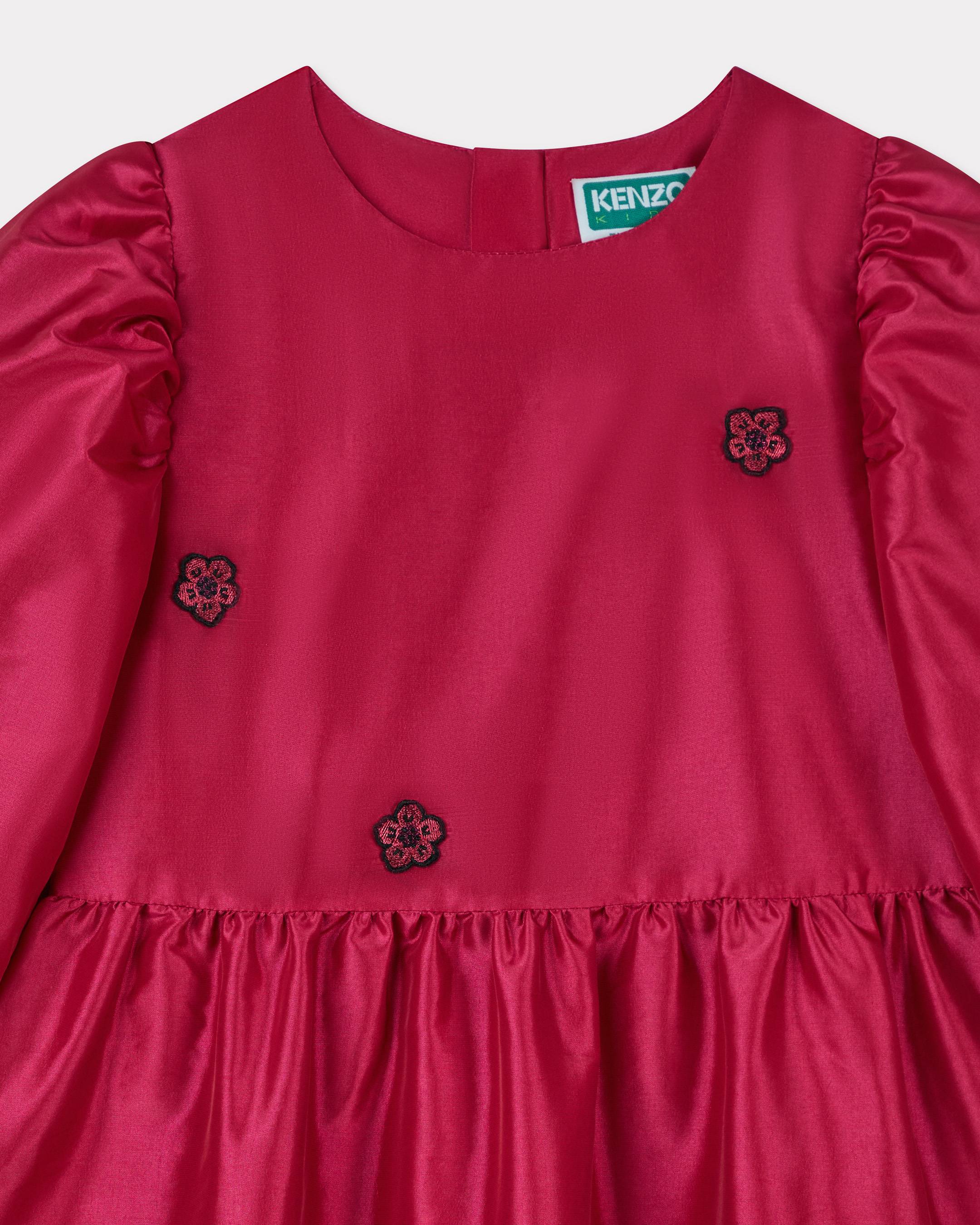 'Festive' embroidered taffeta dress