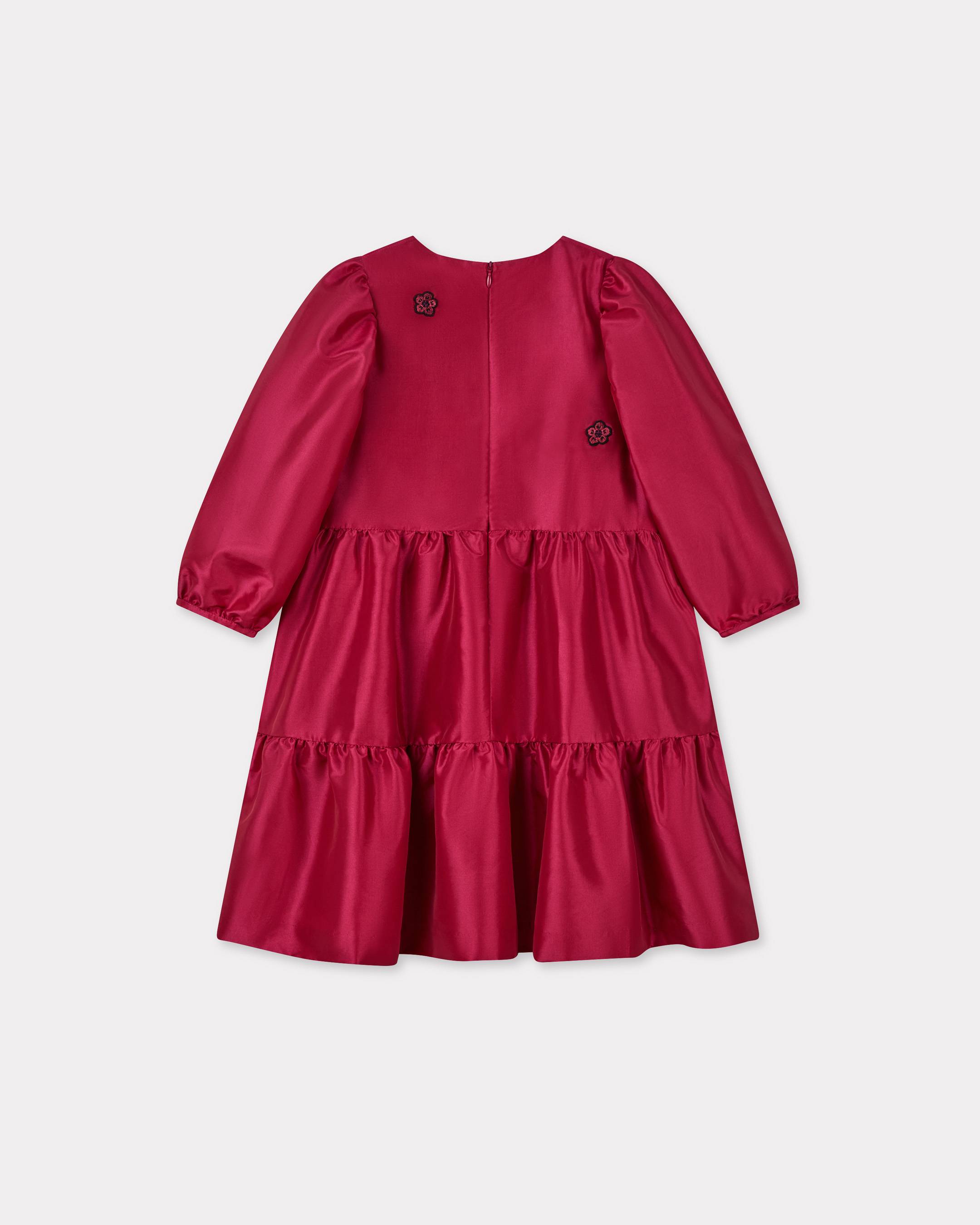 'Festive' embroidered taffeta dress