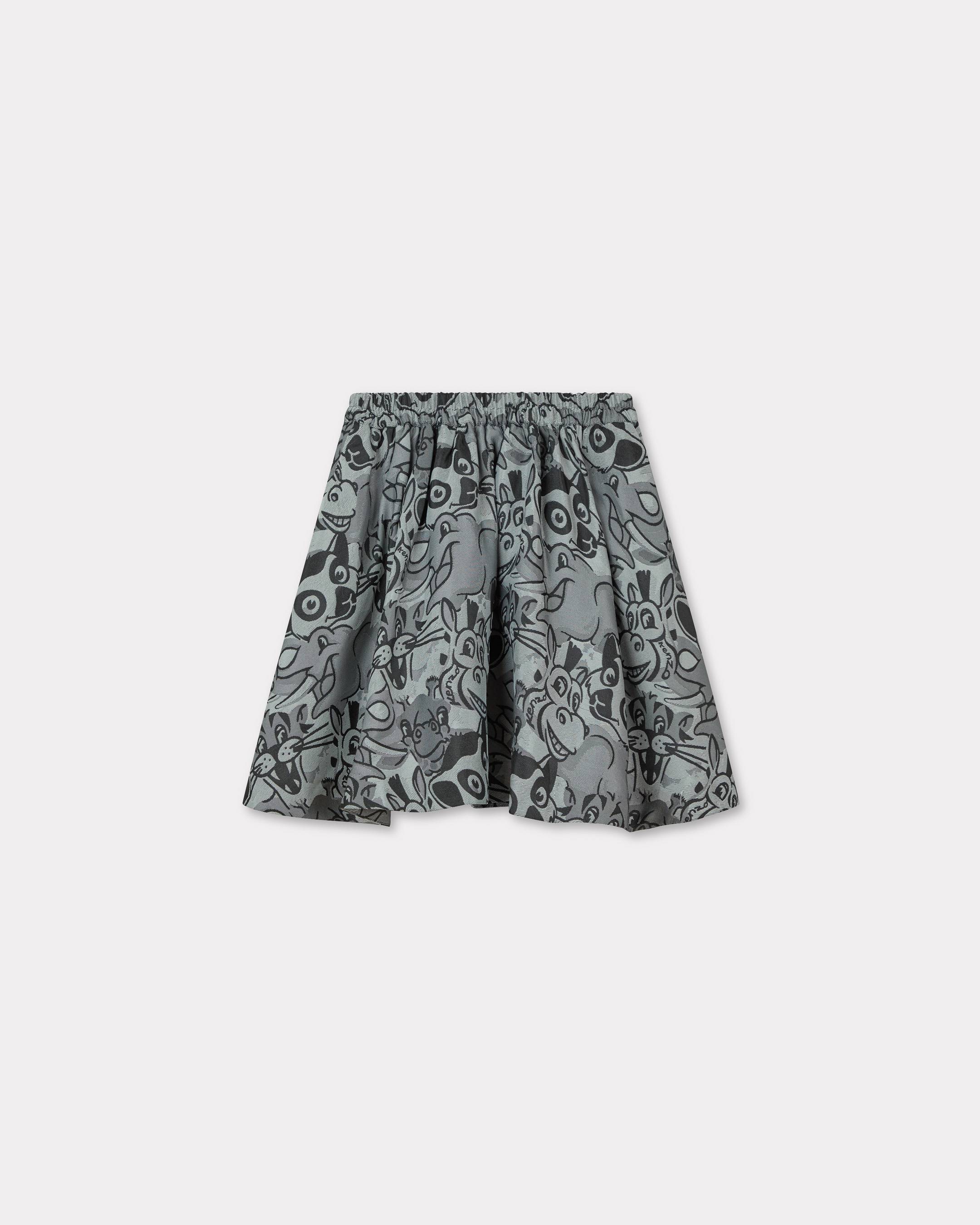 'Festive' jacquard skater skirt